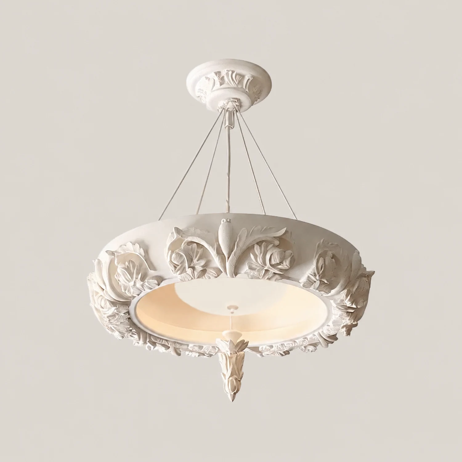 Artistic Carved Plaster Chandelier - Lumpaz