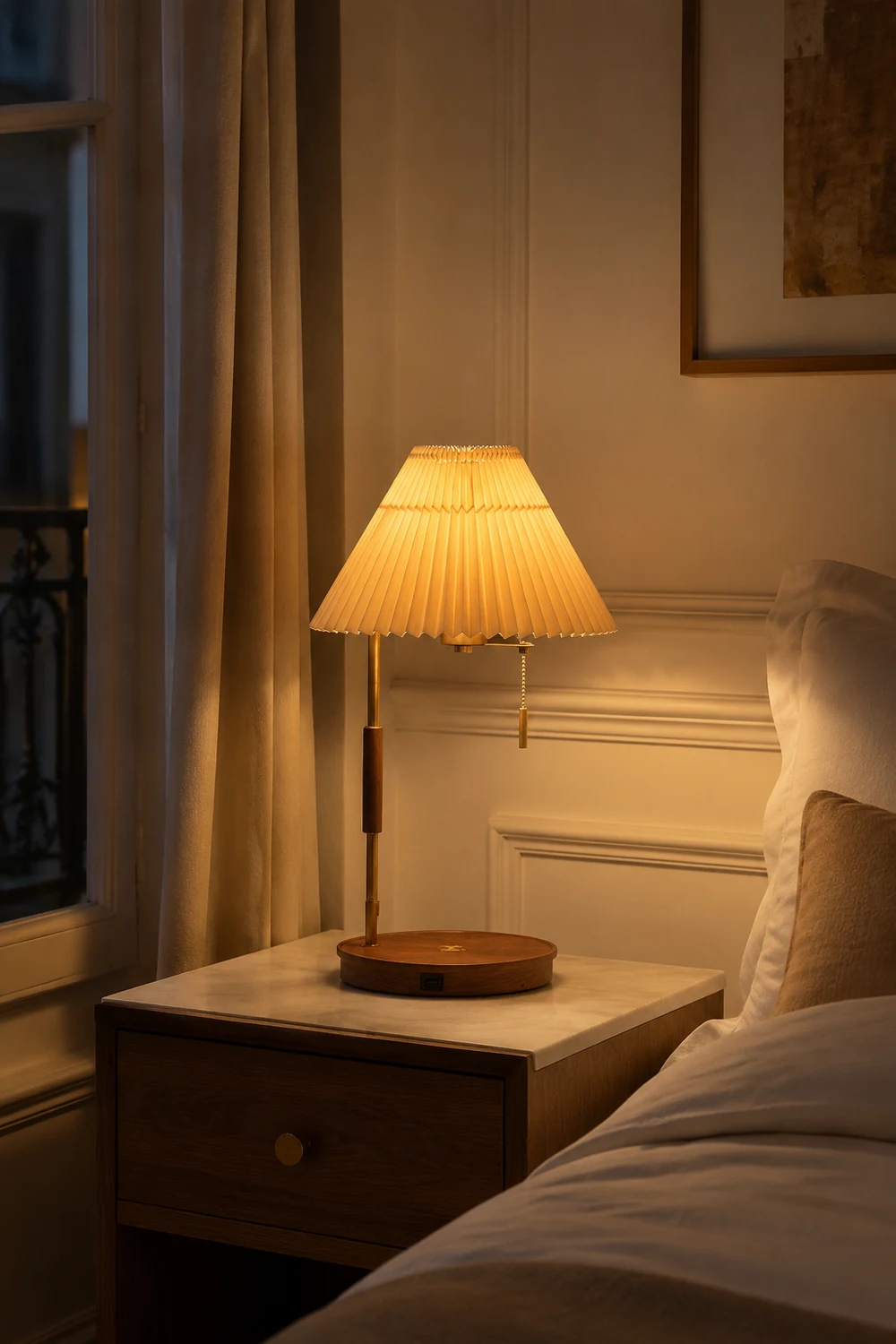 Wooden Retro Table Lamp - Lumpaz