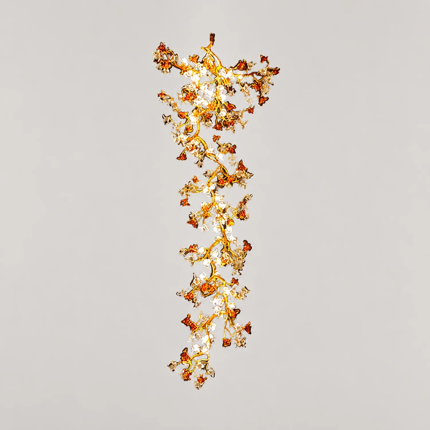 Brass Maple Branch Chandelier - Lumpaz