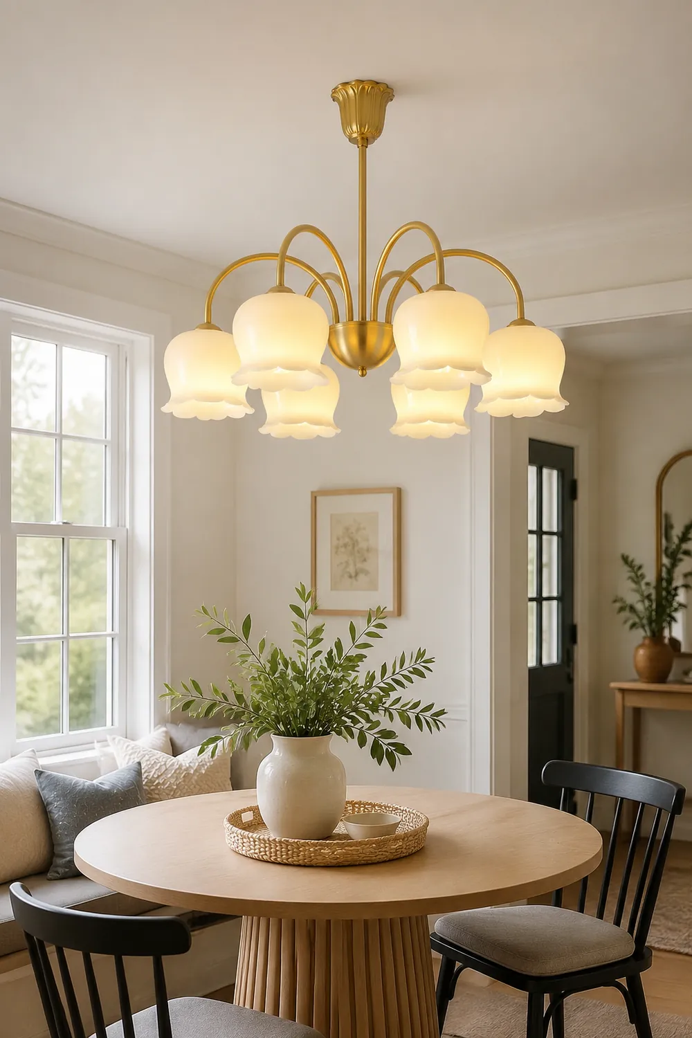 Orchids Brass Chandelier - Lumpaz