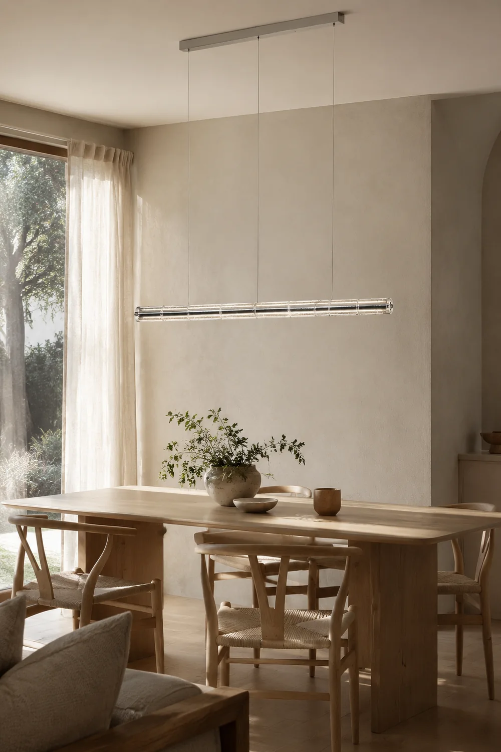 Mcdade Segmented Glass Chandelier - Lumpaz
