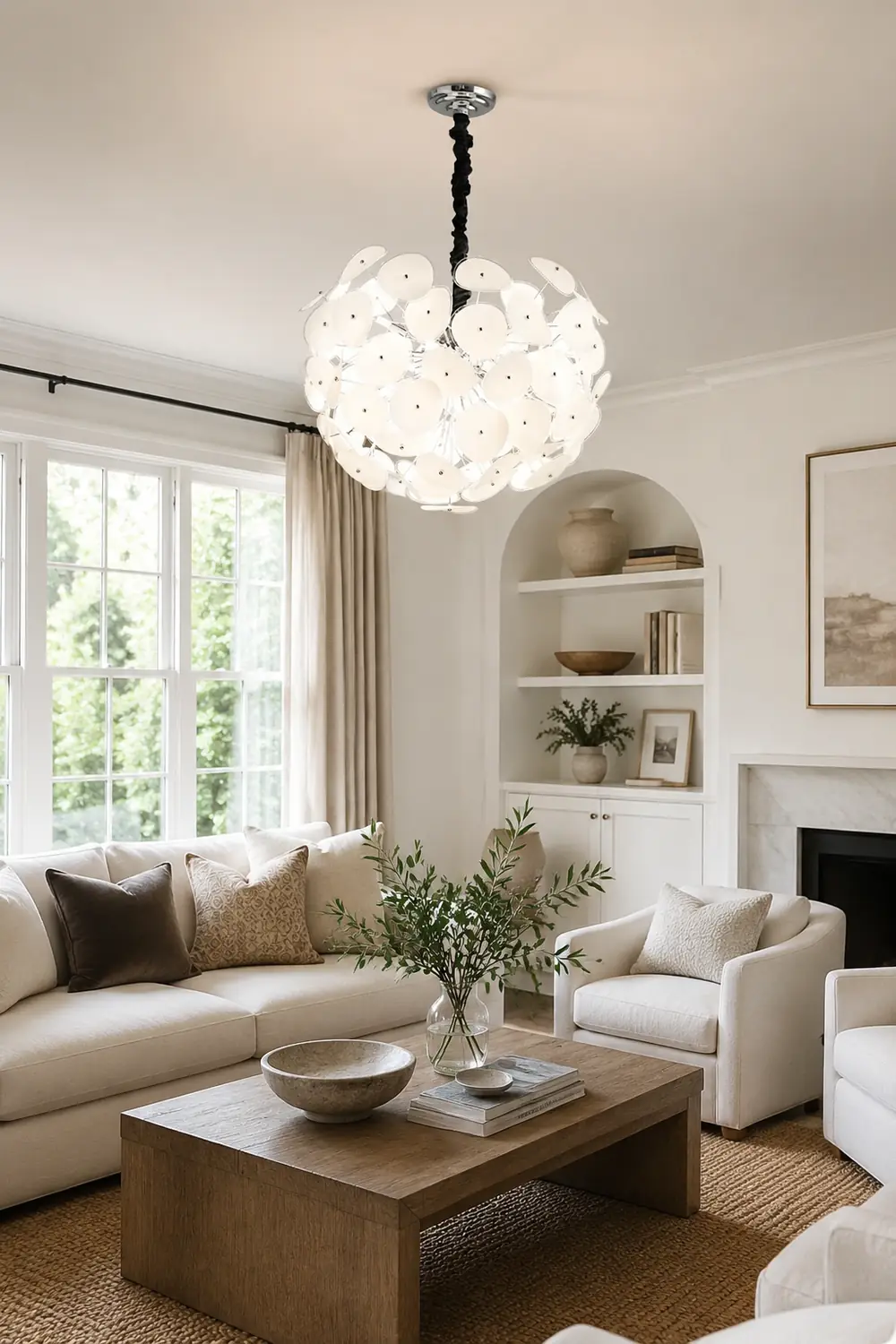 Poppy Glass Chandelier - Lumpaz