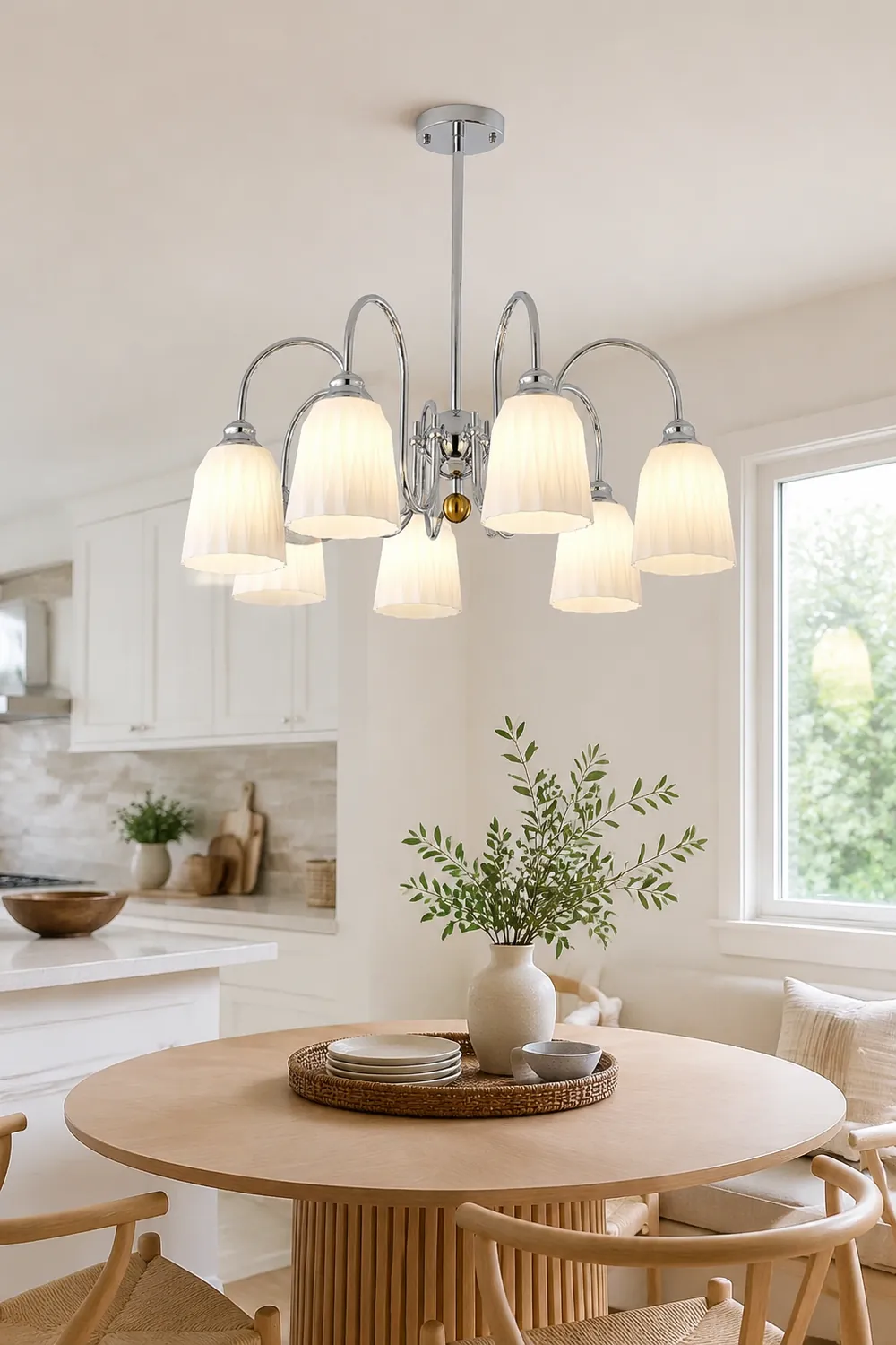 Bauhaus Pleated Chandelier - Lumpaz