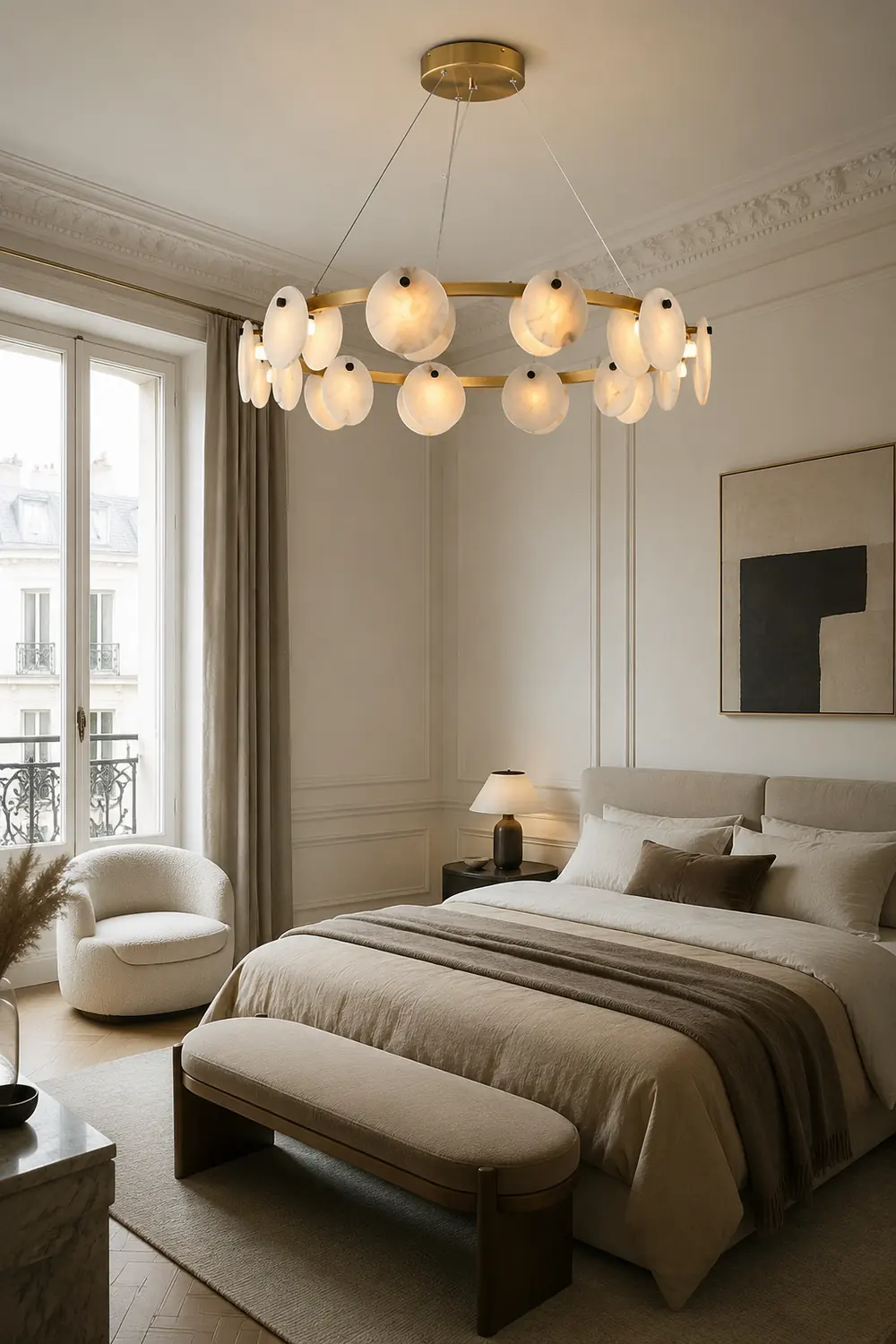 Trinidad Alabaster Chandelier - Lumpaz