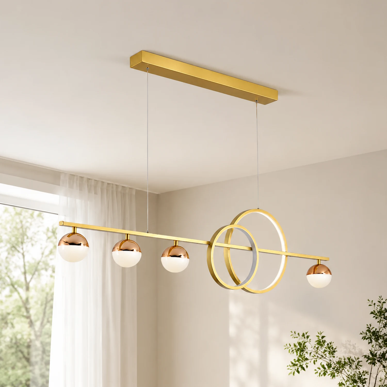 Brooklyn Double Circle Chandelier - Lumpaz
