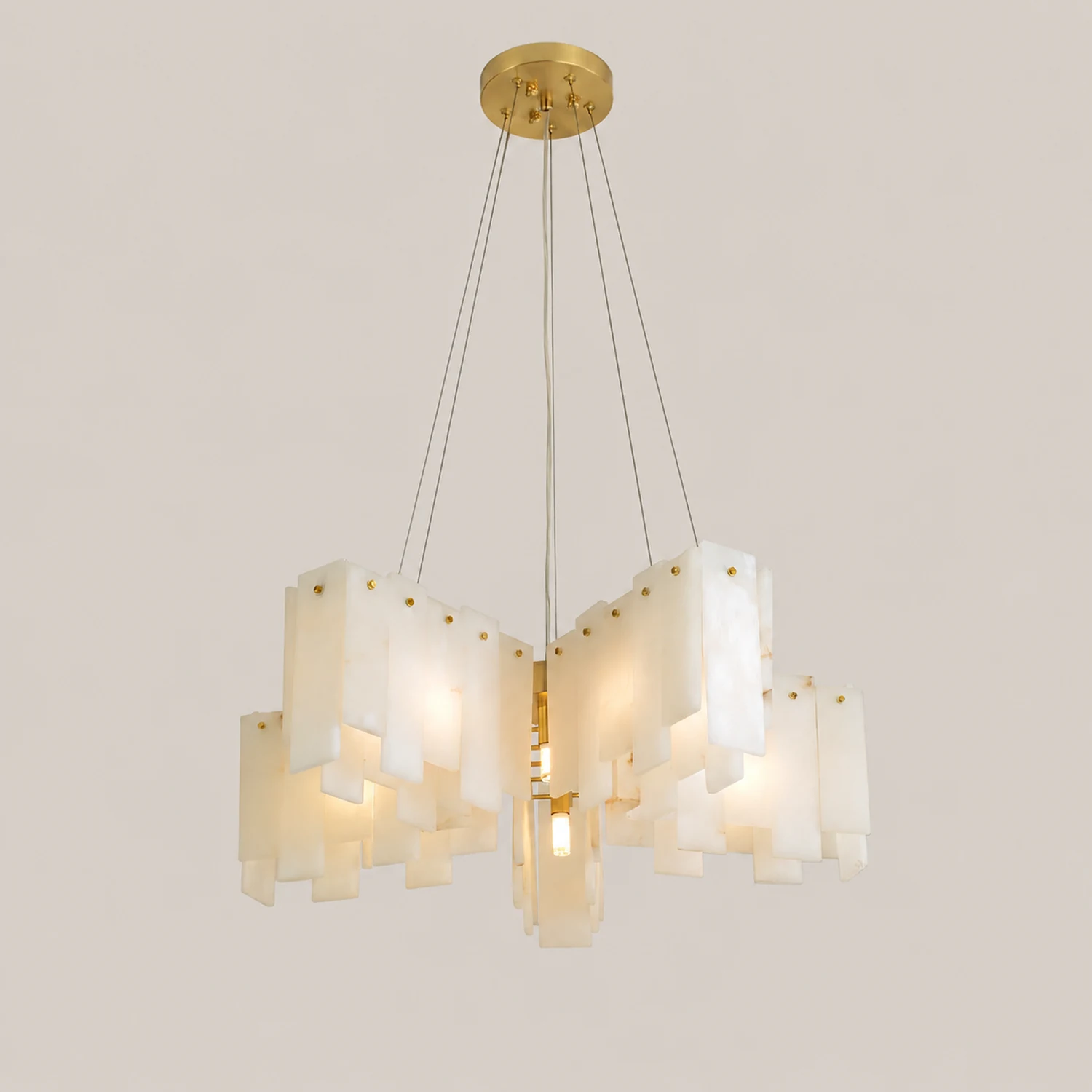 Alabaster Cascade Tiered Chandelier - Lumpaz