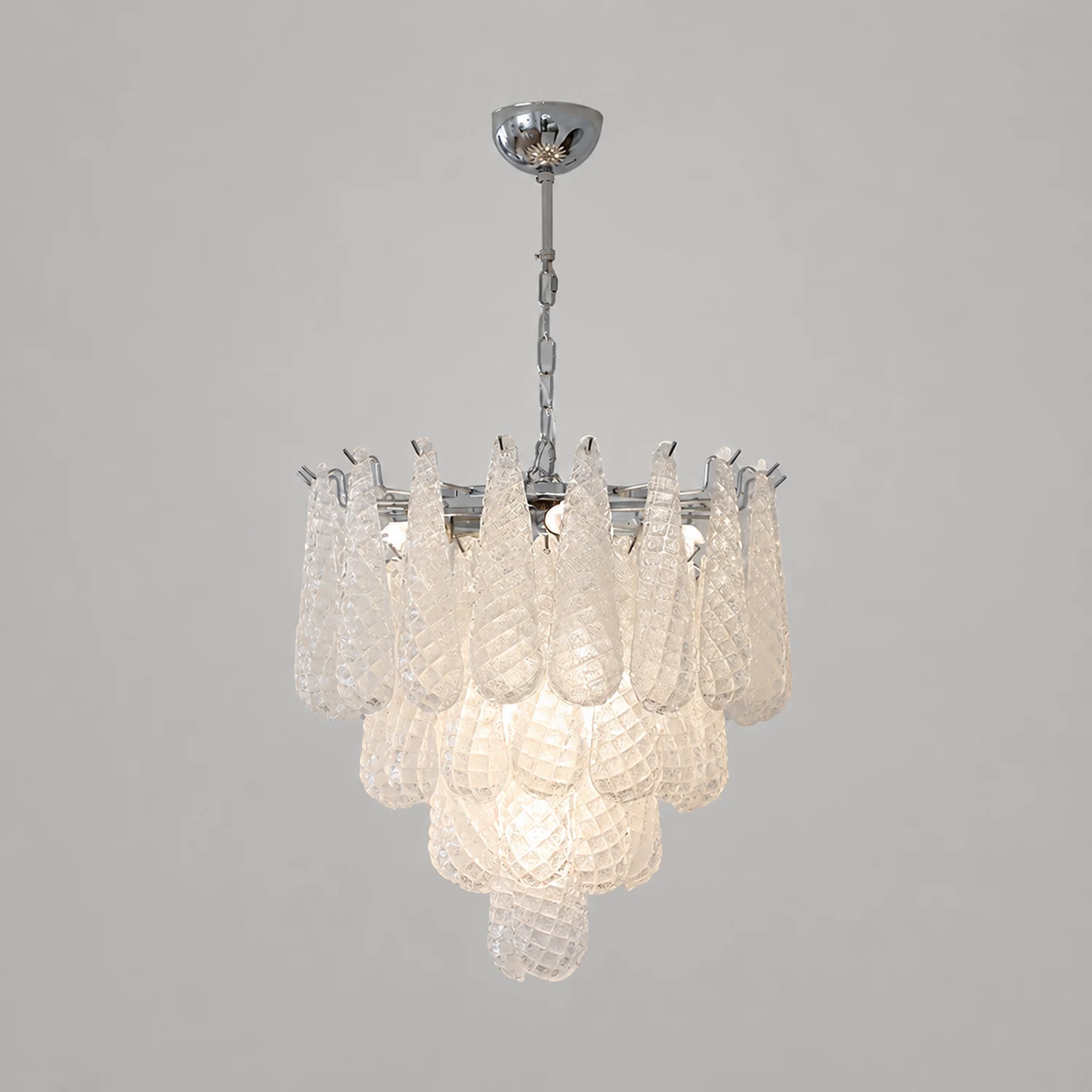 Grid Glass Waterfall Chandelier - Lumpaz