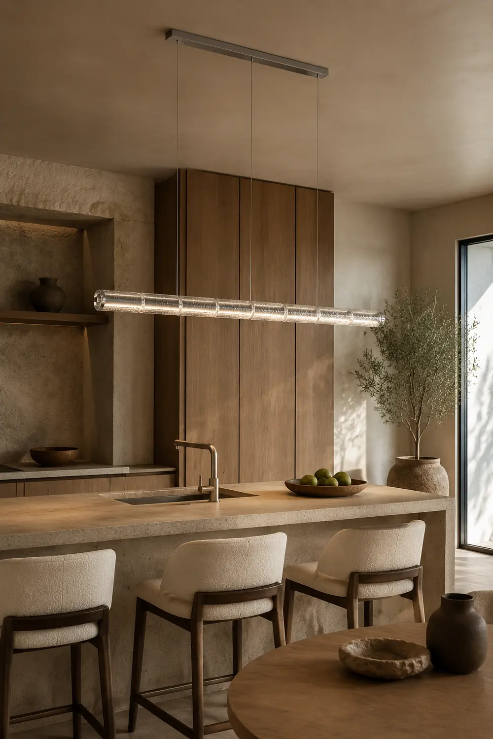 Mcdade Segmented Glass Chandelier - Lumpaz