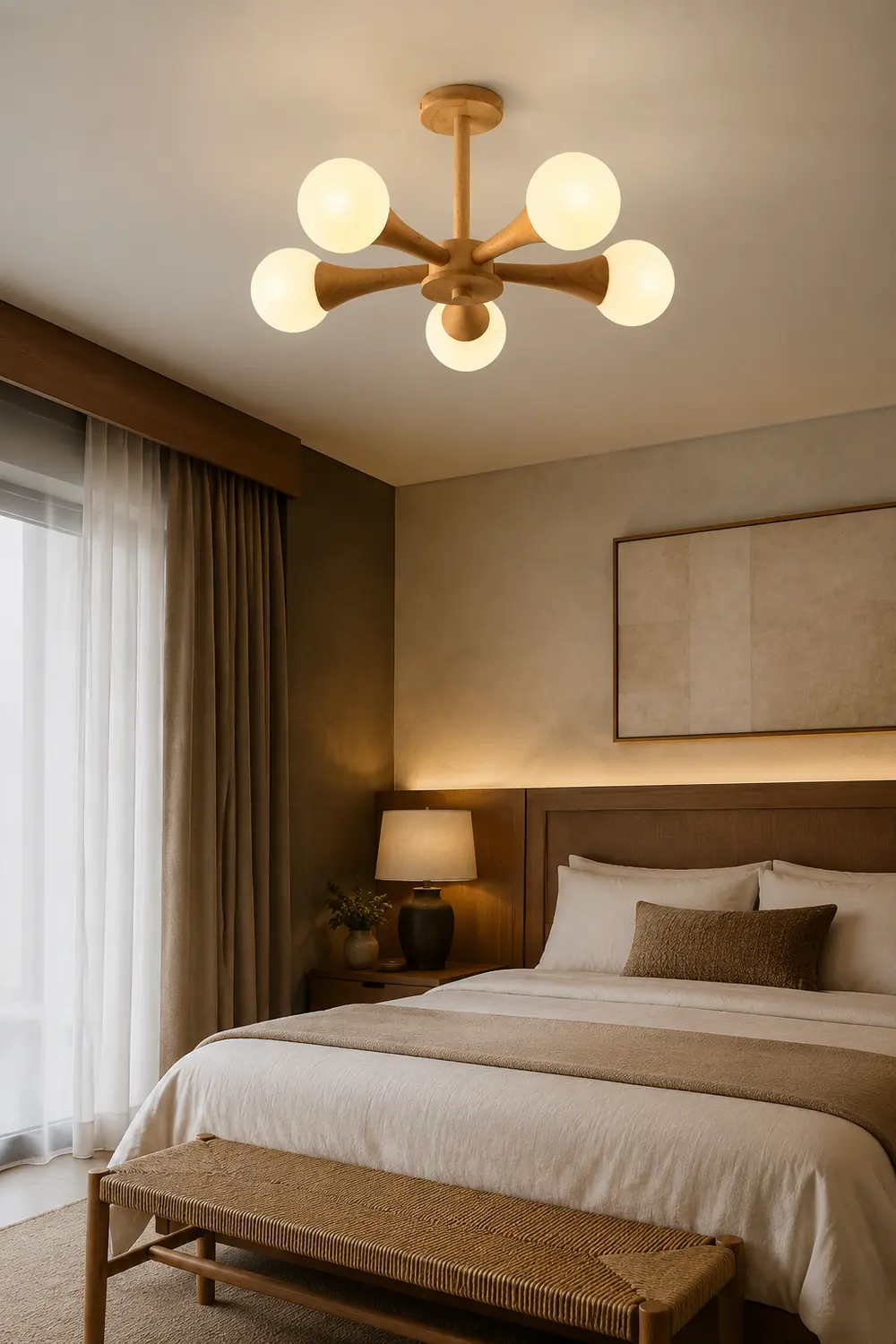 Wooden Nera Chandelier - Lumpaz