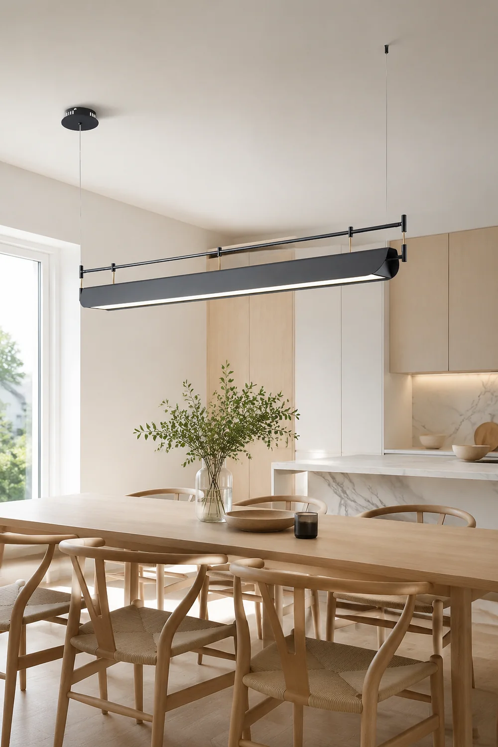 Black Roof LED Chandelier - Lumpaz