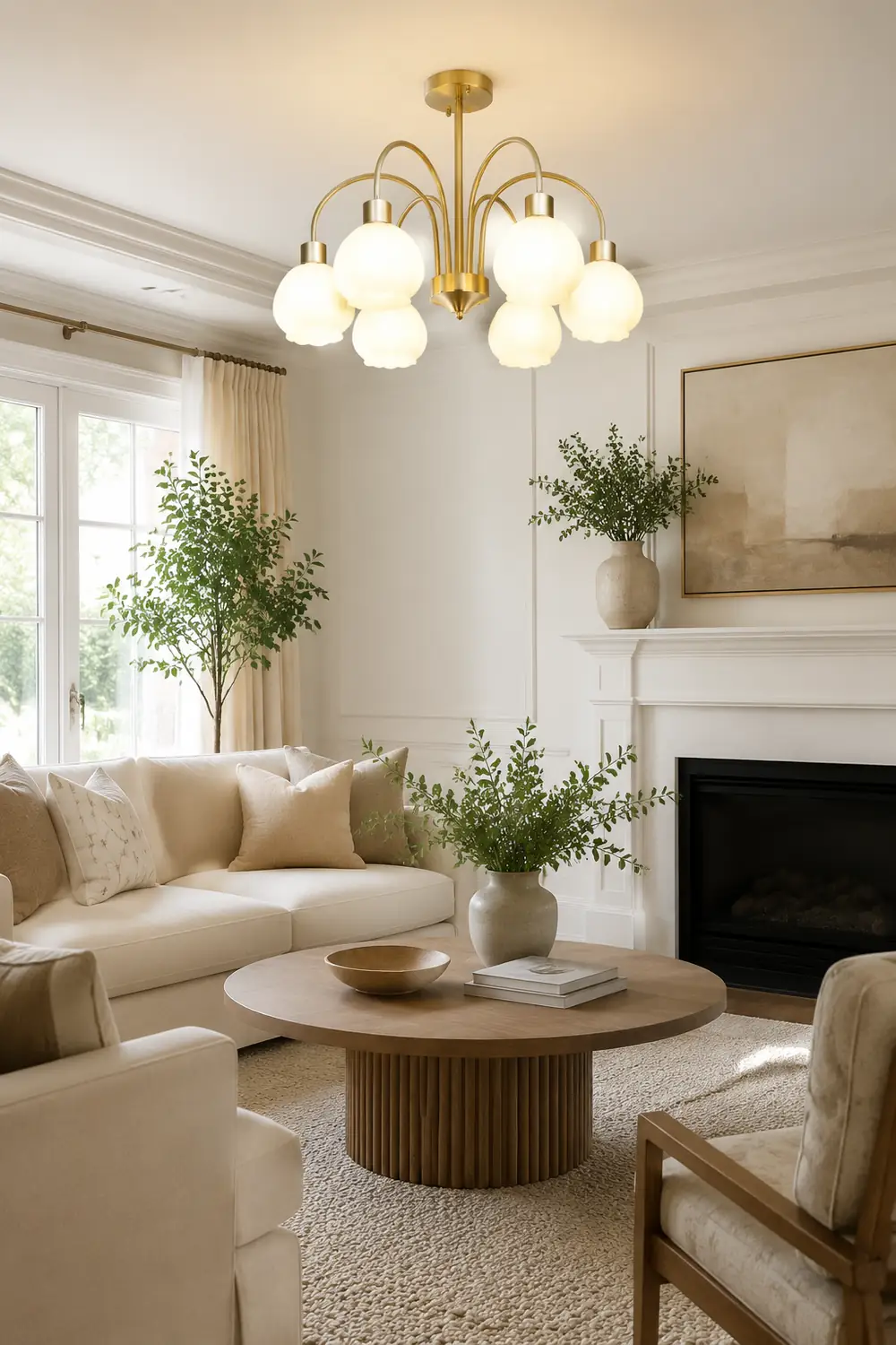 Glass Pumpkin Gold Chandelier - Lumpaz