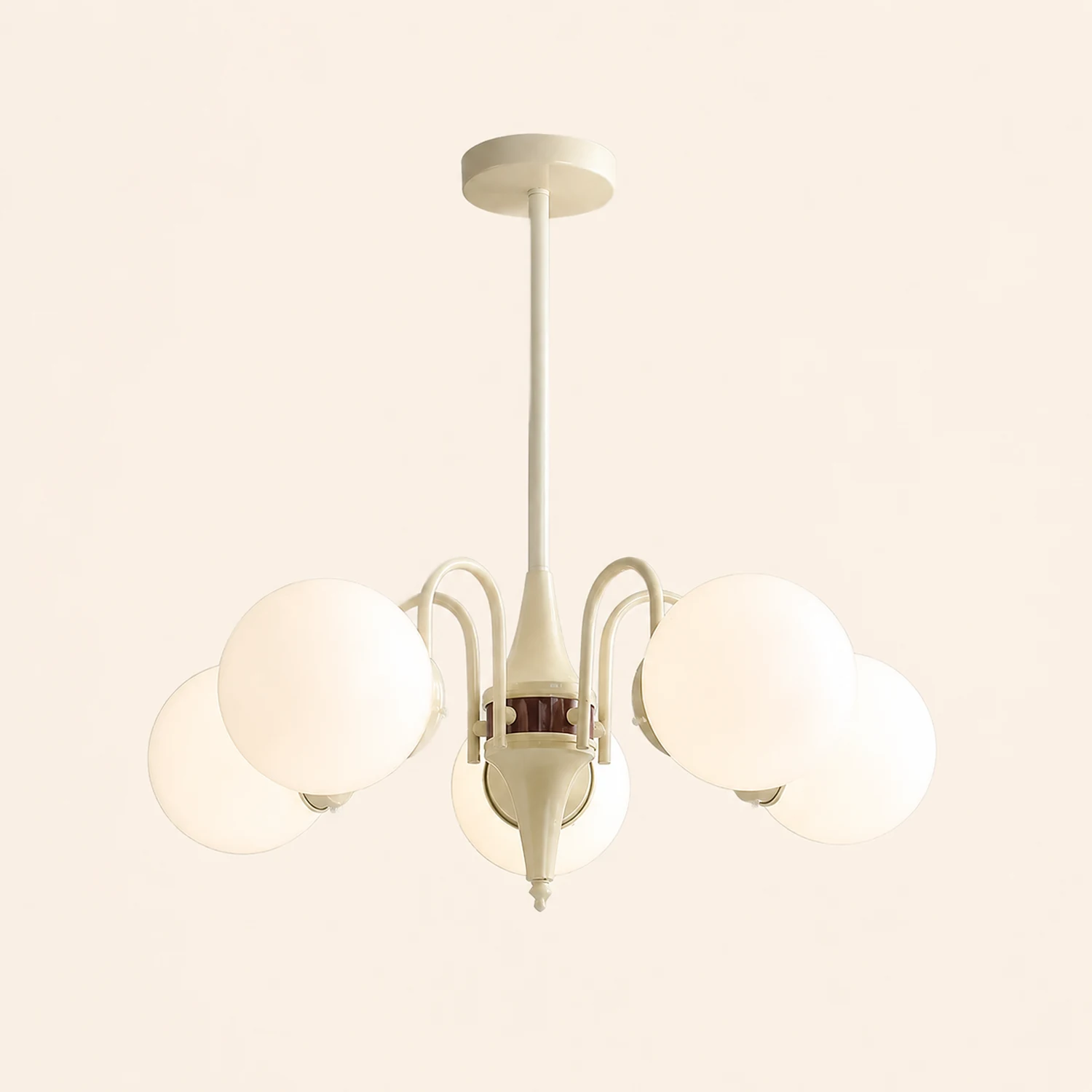 Cream Ball Chandelier - Lumpaz