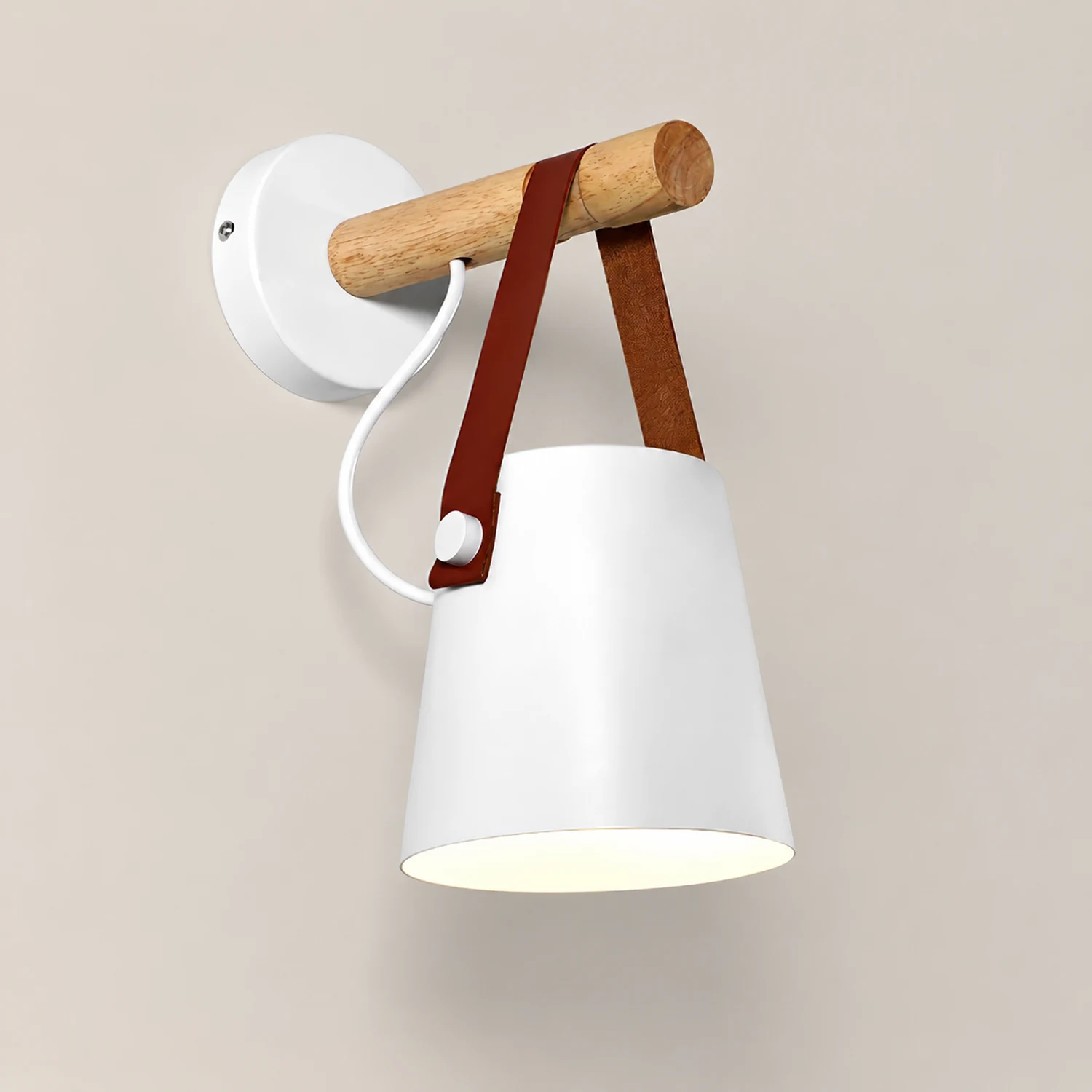 Wooden Conical Wall Light - Lumpaz