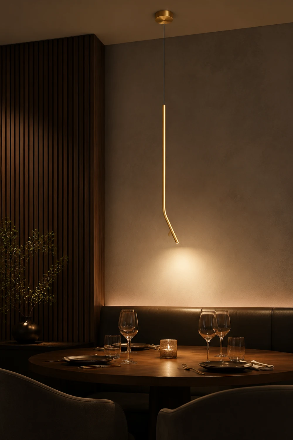 Bending Line Pendant Lamp - Lumpaz