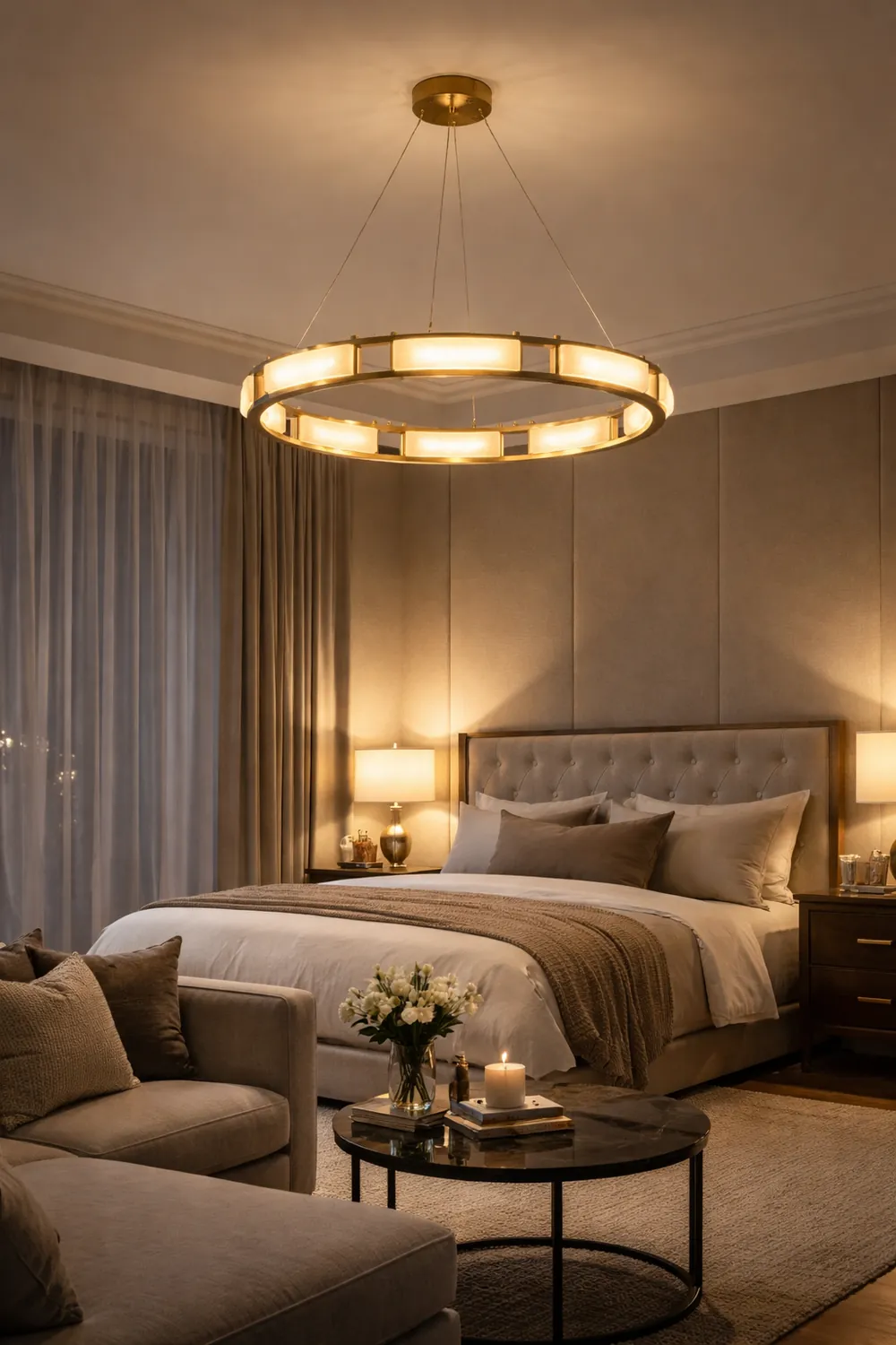 Qatar Alabaster Chandelier - Lumpaz