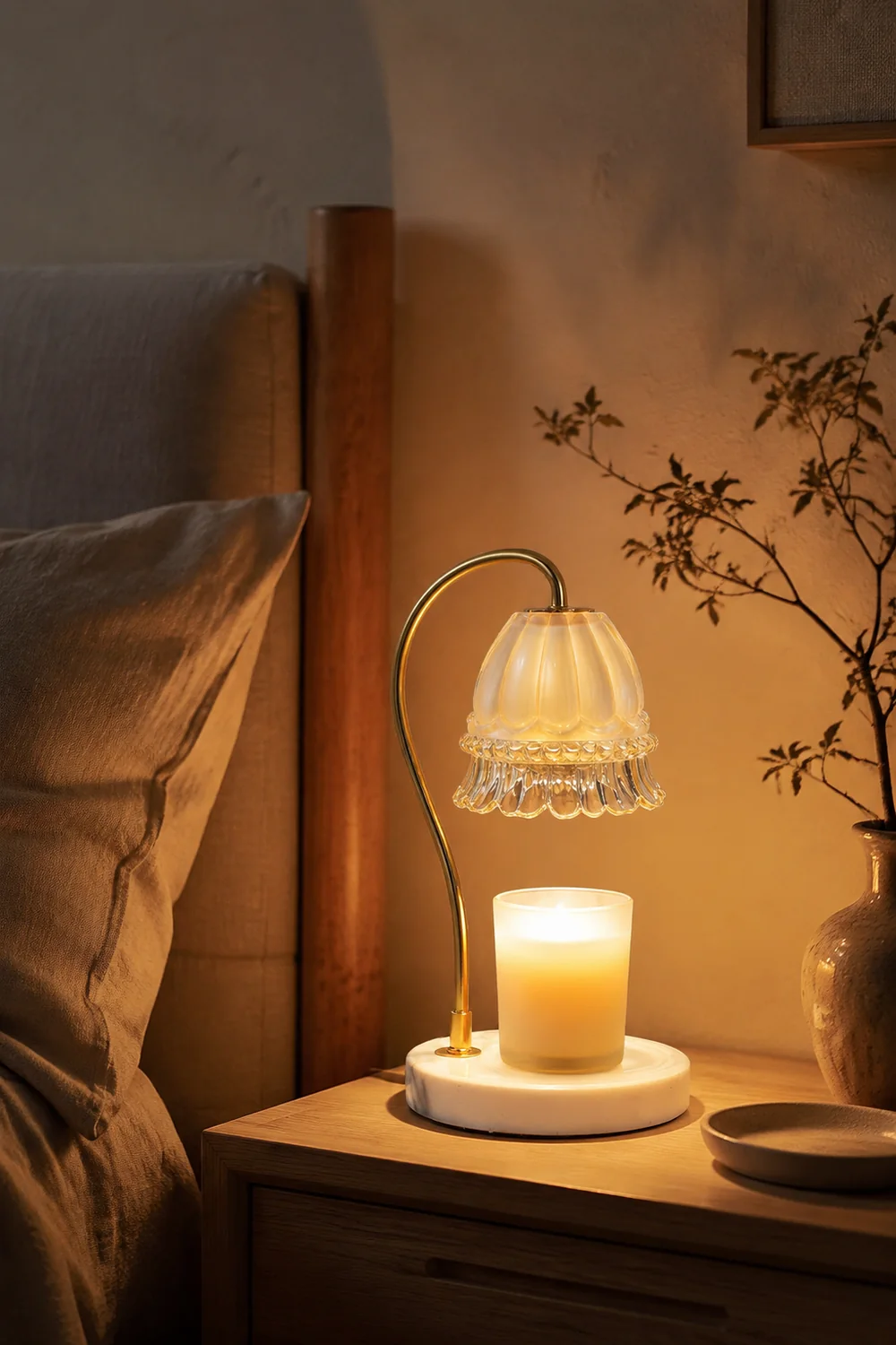 Lily Marble Warmer Table Lamp - Lumpaz