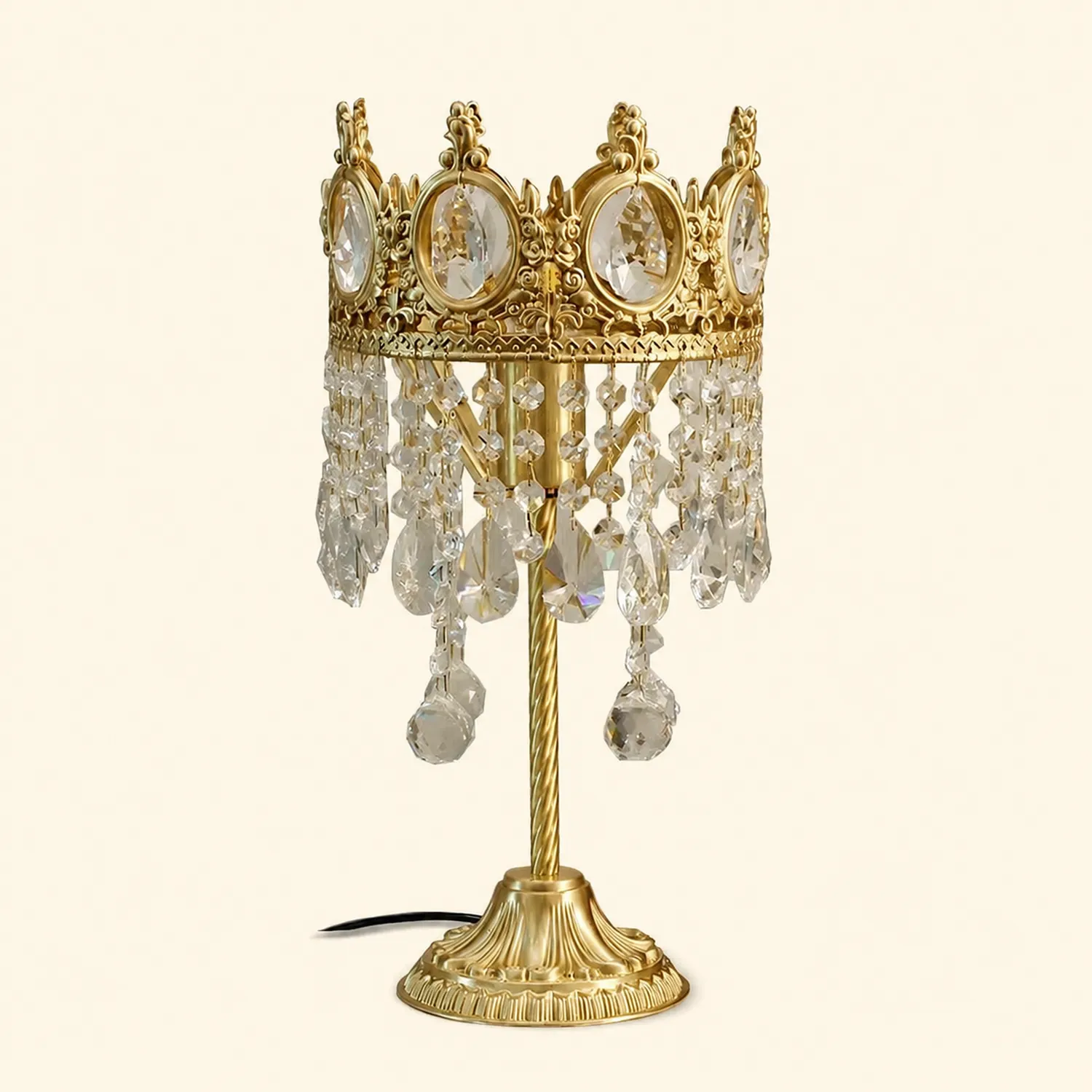 Vintage Crystal Table Light - Lumpaz