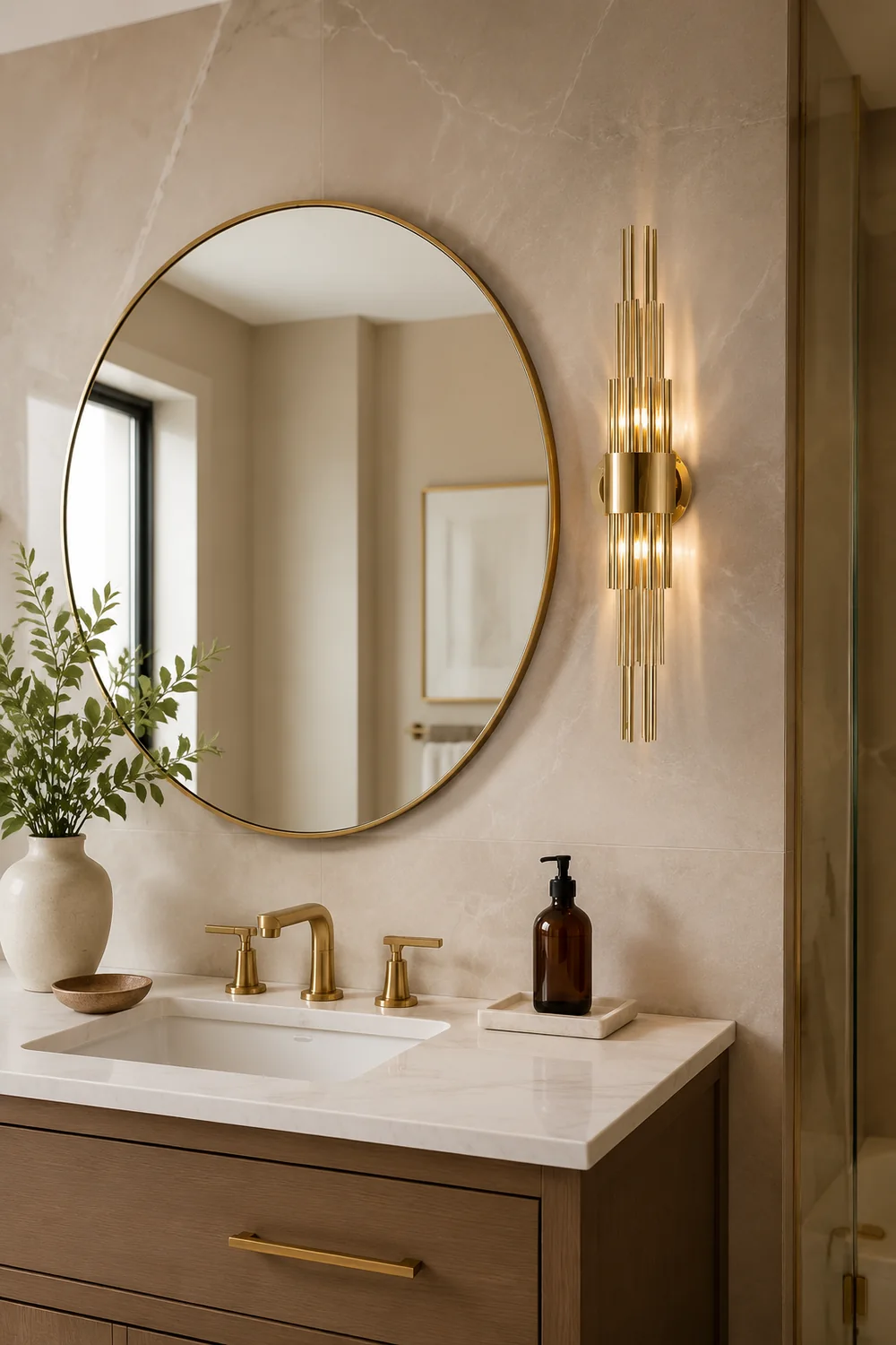 Gold Streamline Wall Lamp - Lumpaz