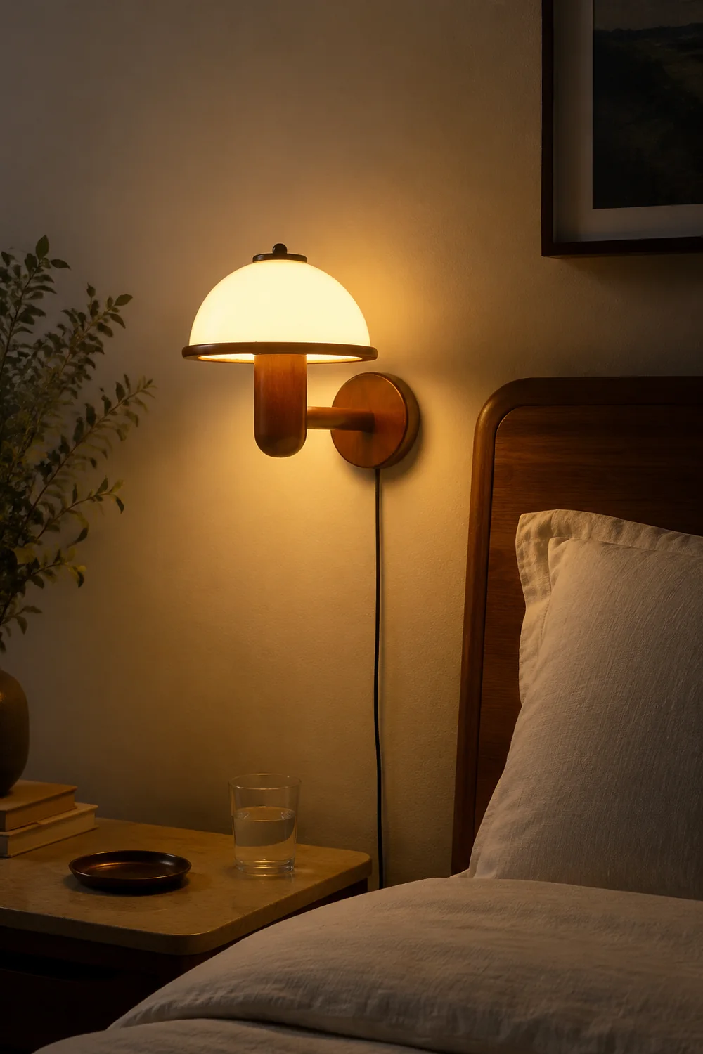 Mushroom Wood Wall Lamp - Lumpaz