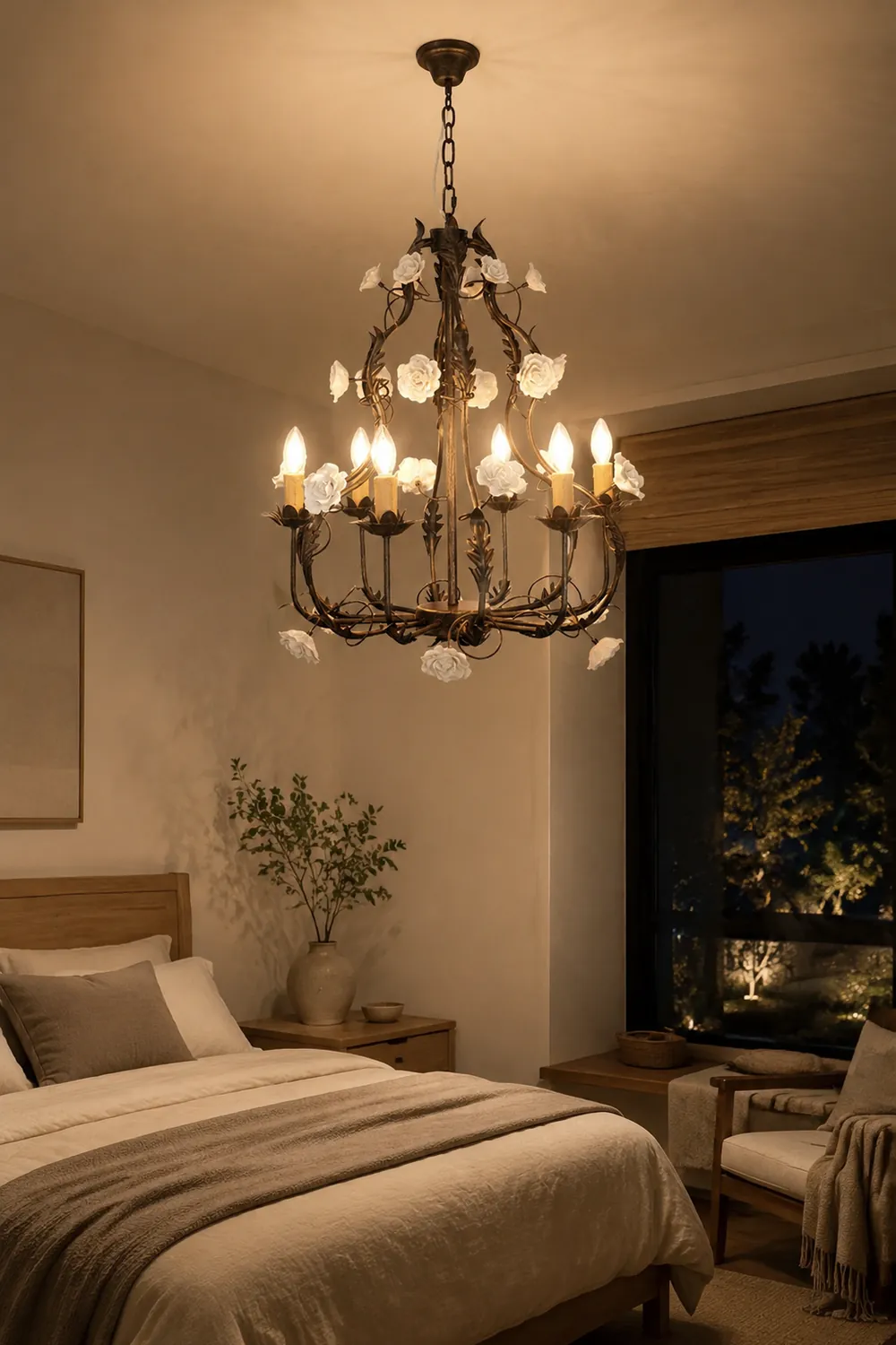 Florentine Rose Garden Chandelier - Lumpaz