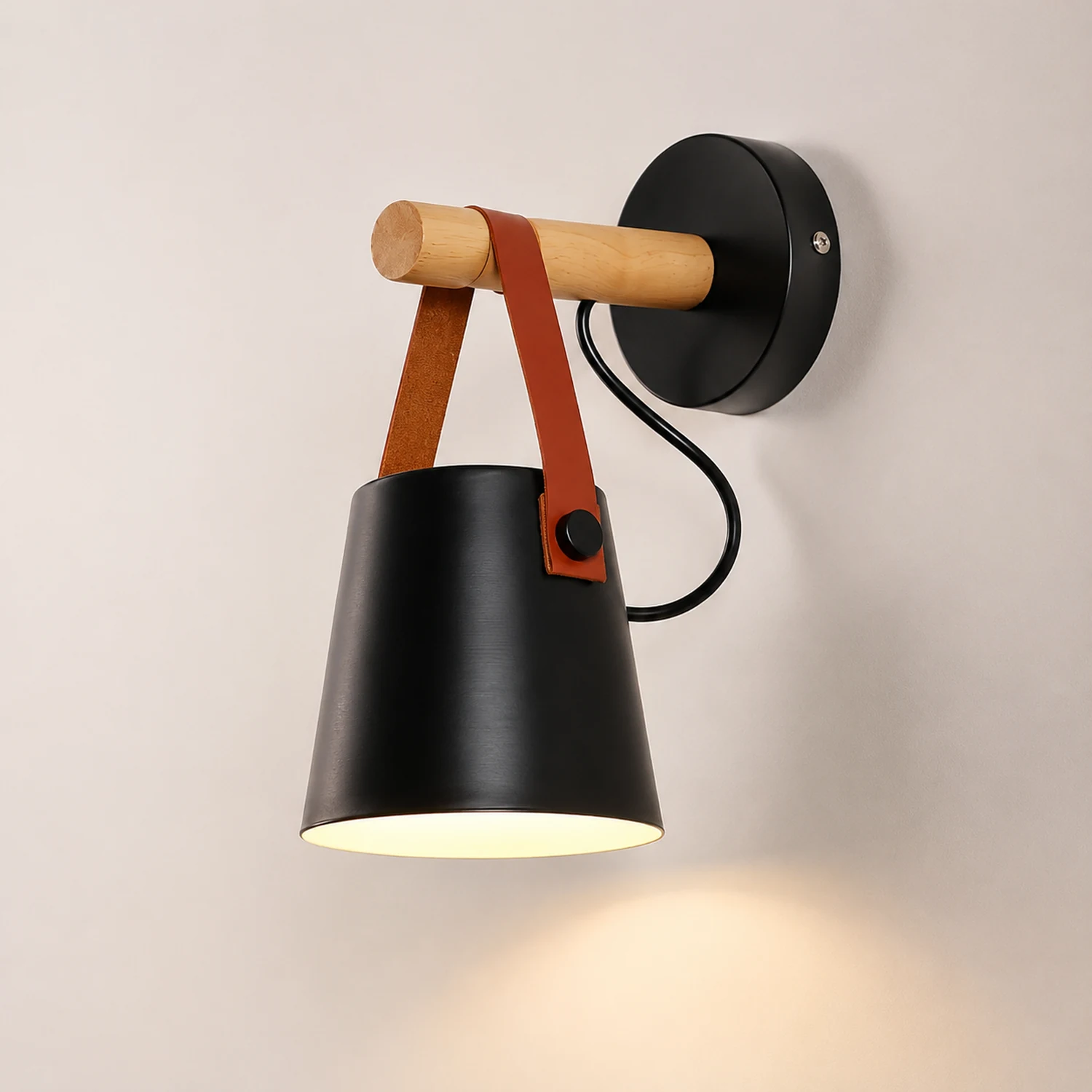 Wooden Conical Wall Light - Lumpaz