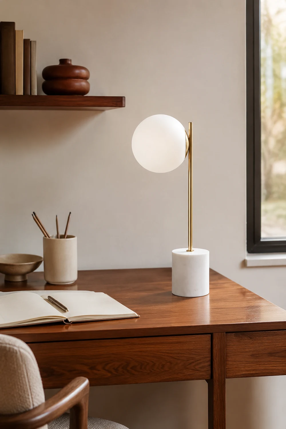 Sphere & Stem Table Lamp - Lumpaz