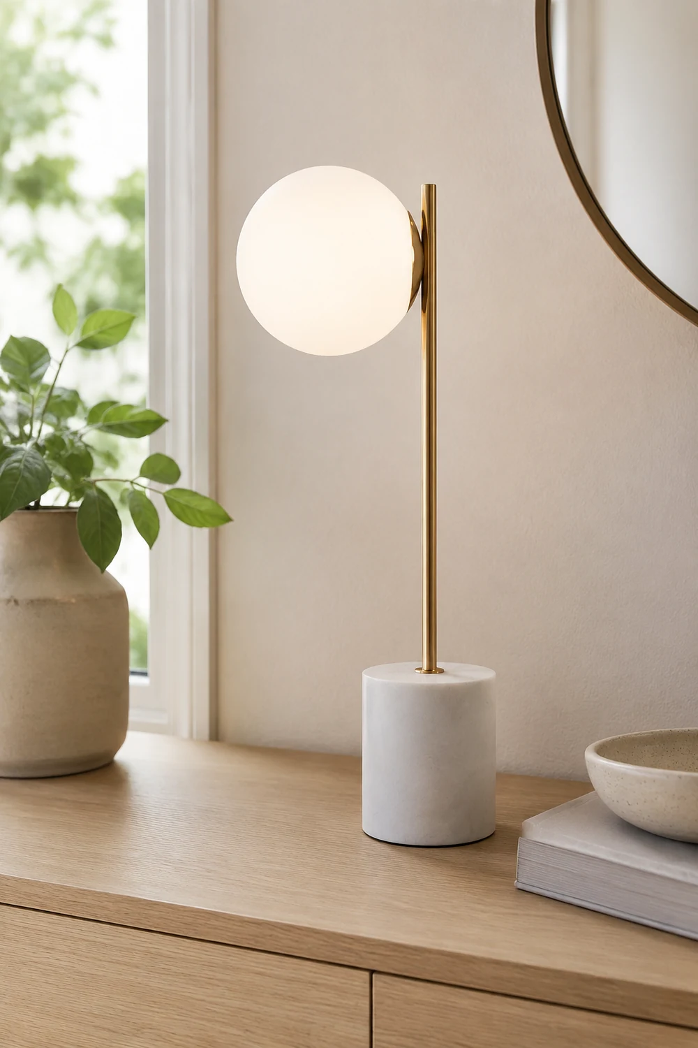 Sphere & Stem Table Lamp - Lumpaz