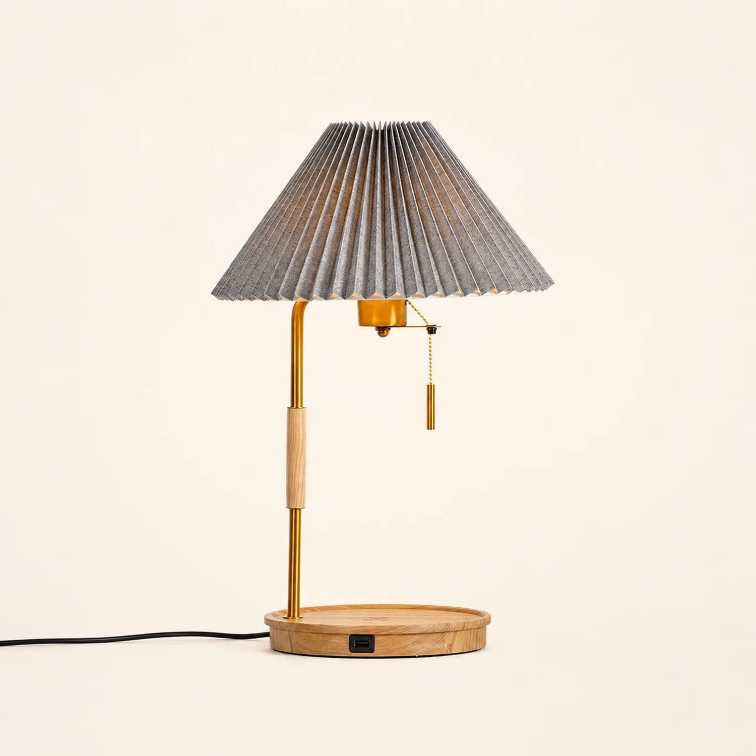 Wooden Retro Table Lamp - Lumpaz