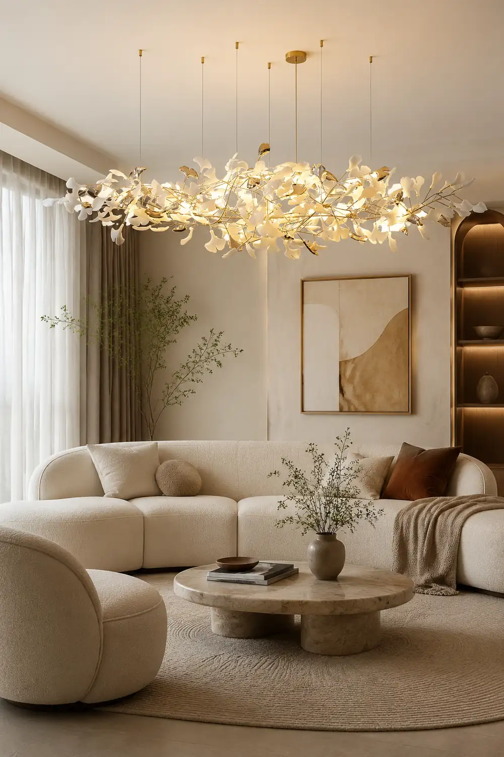 Ginkgo Cloud Chandelier - Lumpaz