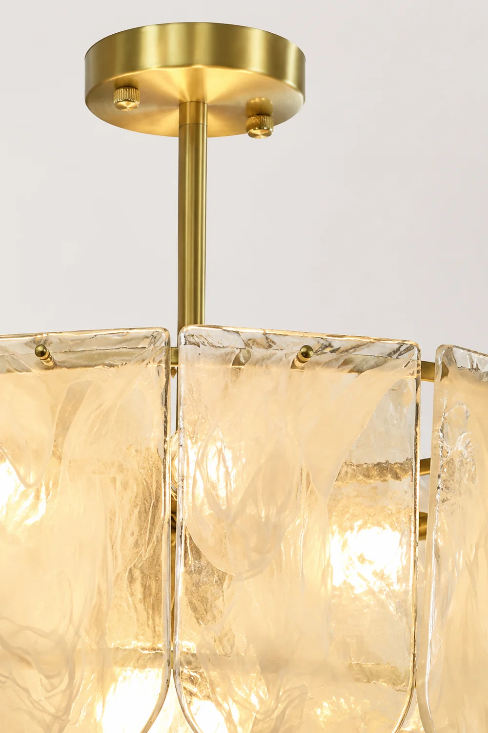 Traditional Classic Metal Glass Chandelier - Lumpaz