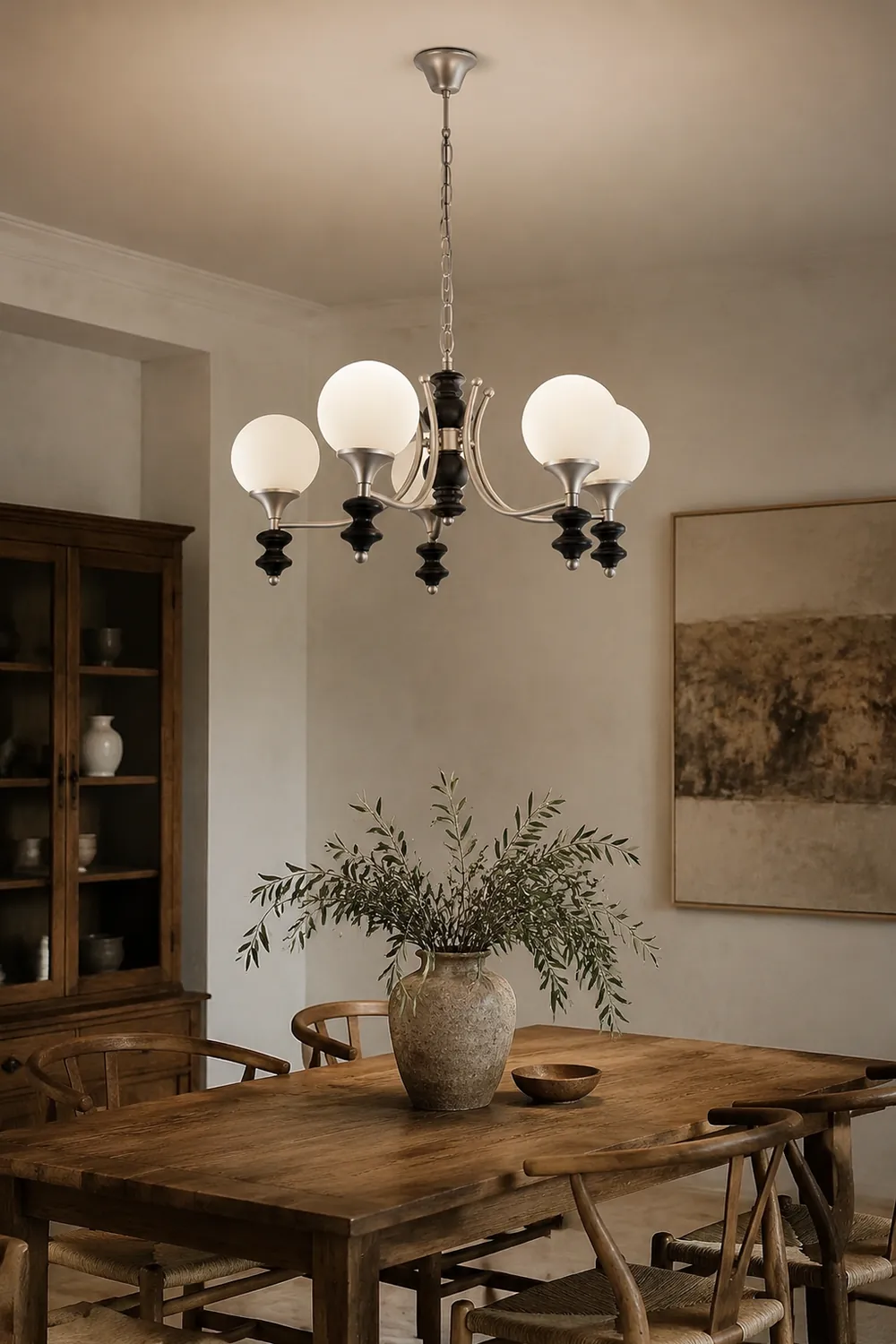 Tina Wooden Chandelier - Lumpaz