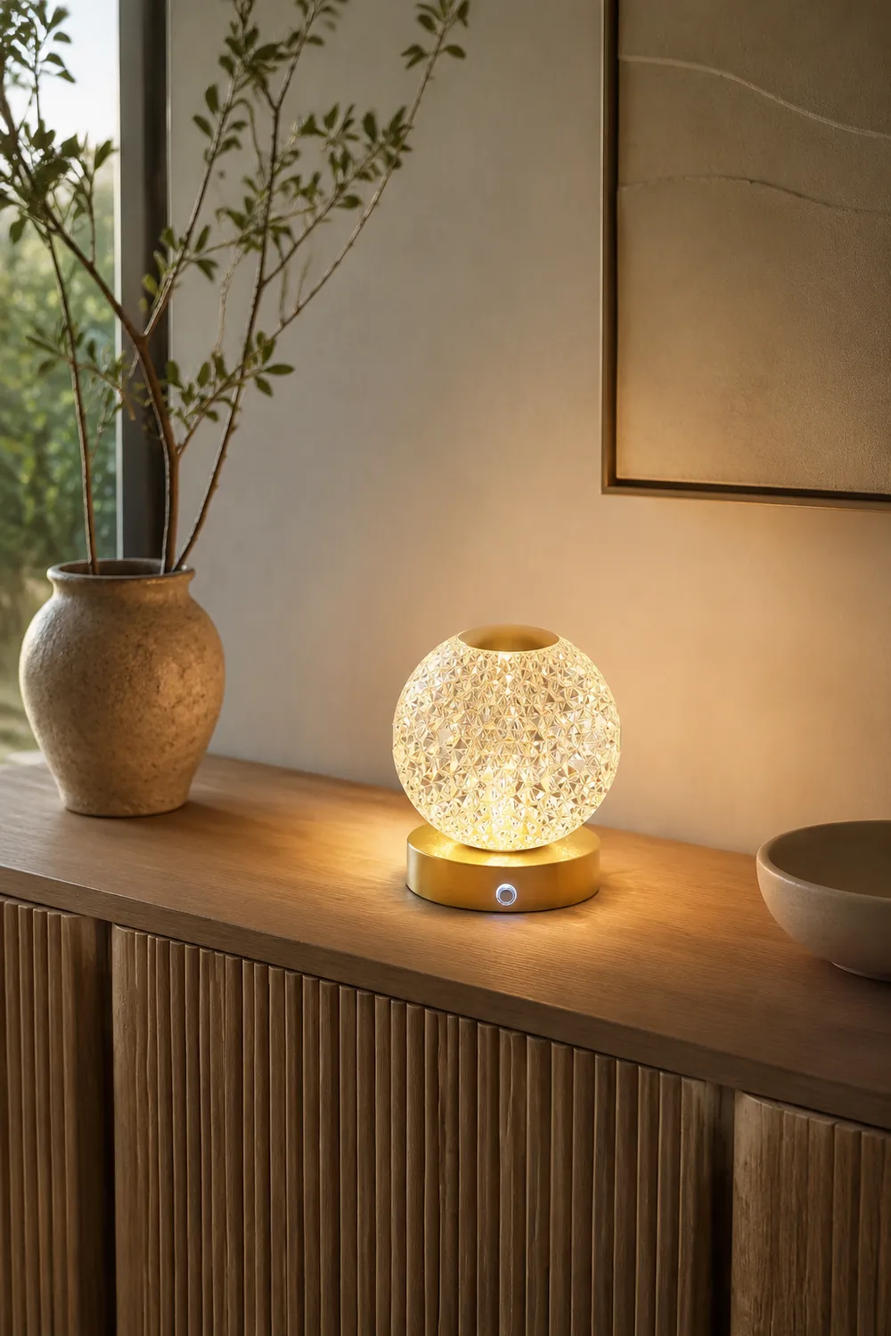 Jarin Diamond Built-in Battery Table Lamp - Lumpaz