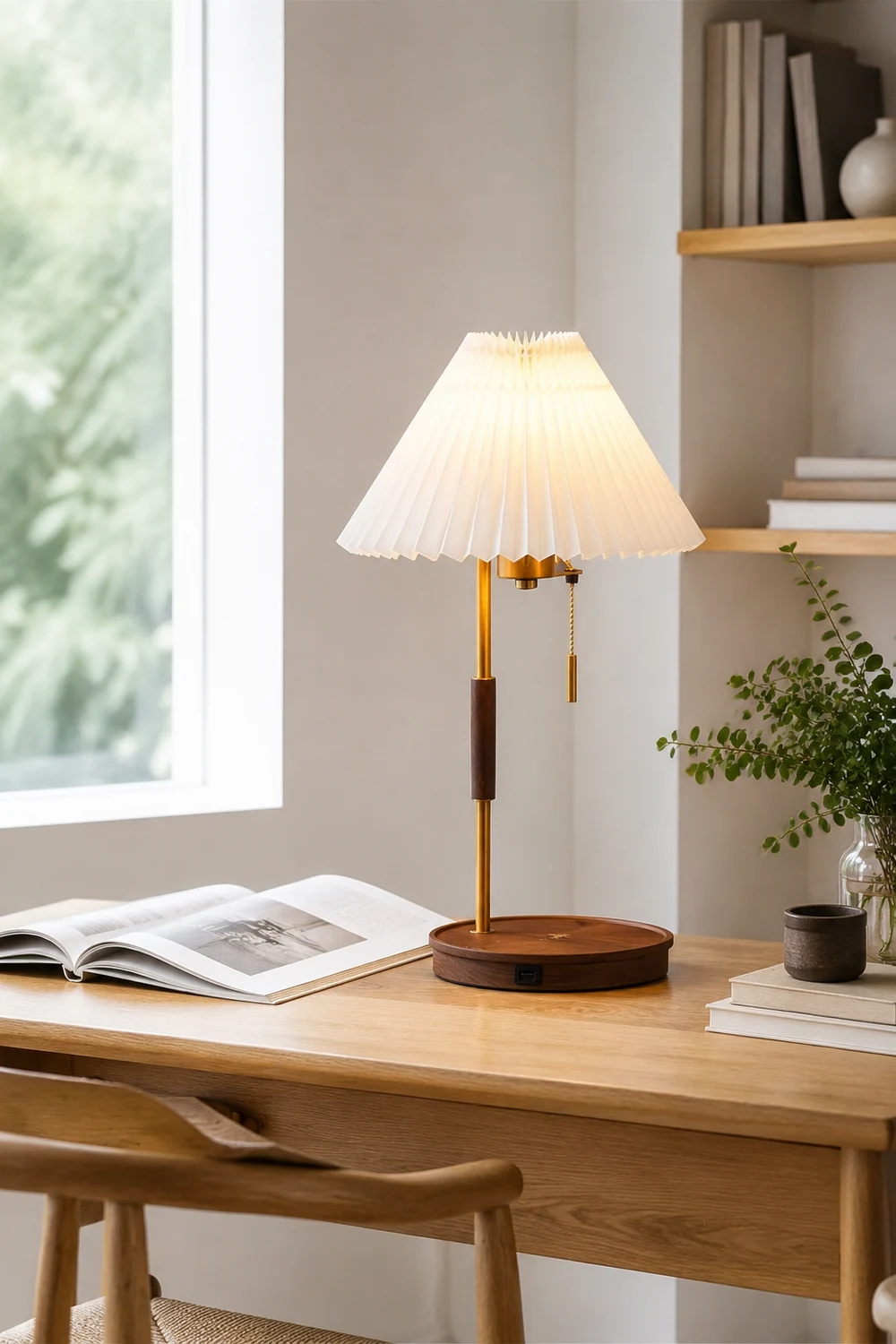 Wooden Retro Table Lamp - Lumpaz