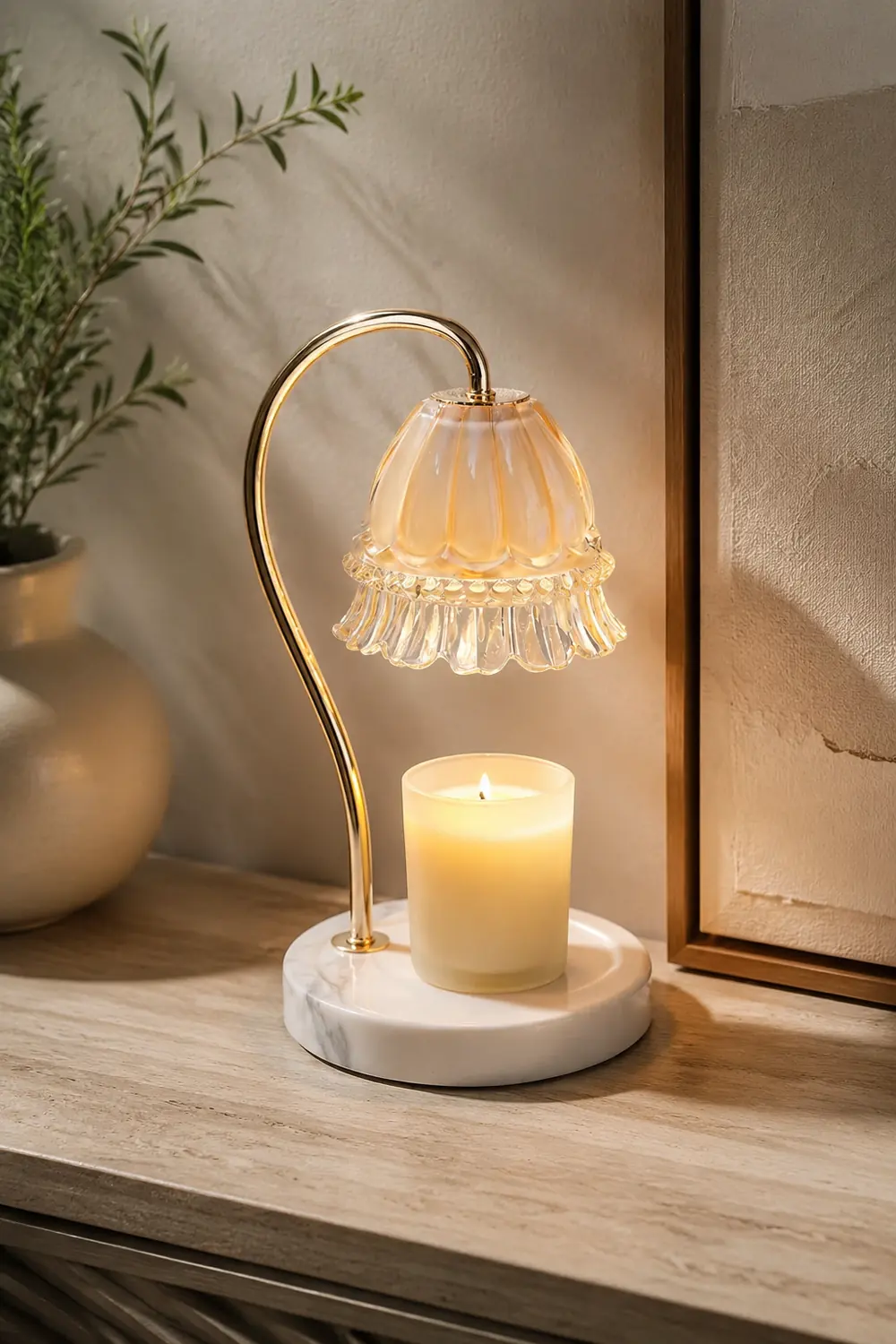 Lily Marble Warmer Table Lamp - Lumpaz
