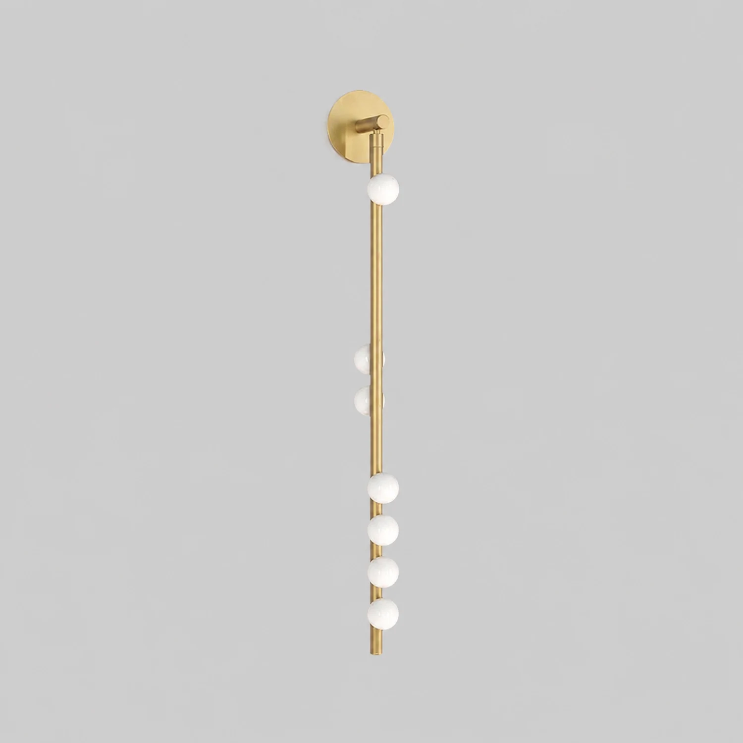 Brass Glass Tube Wall Lamp - Lumpaz