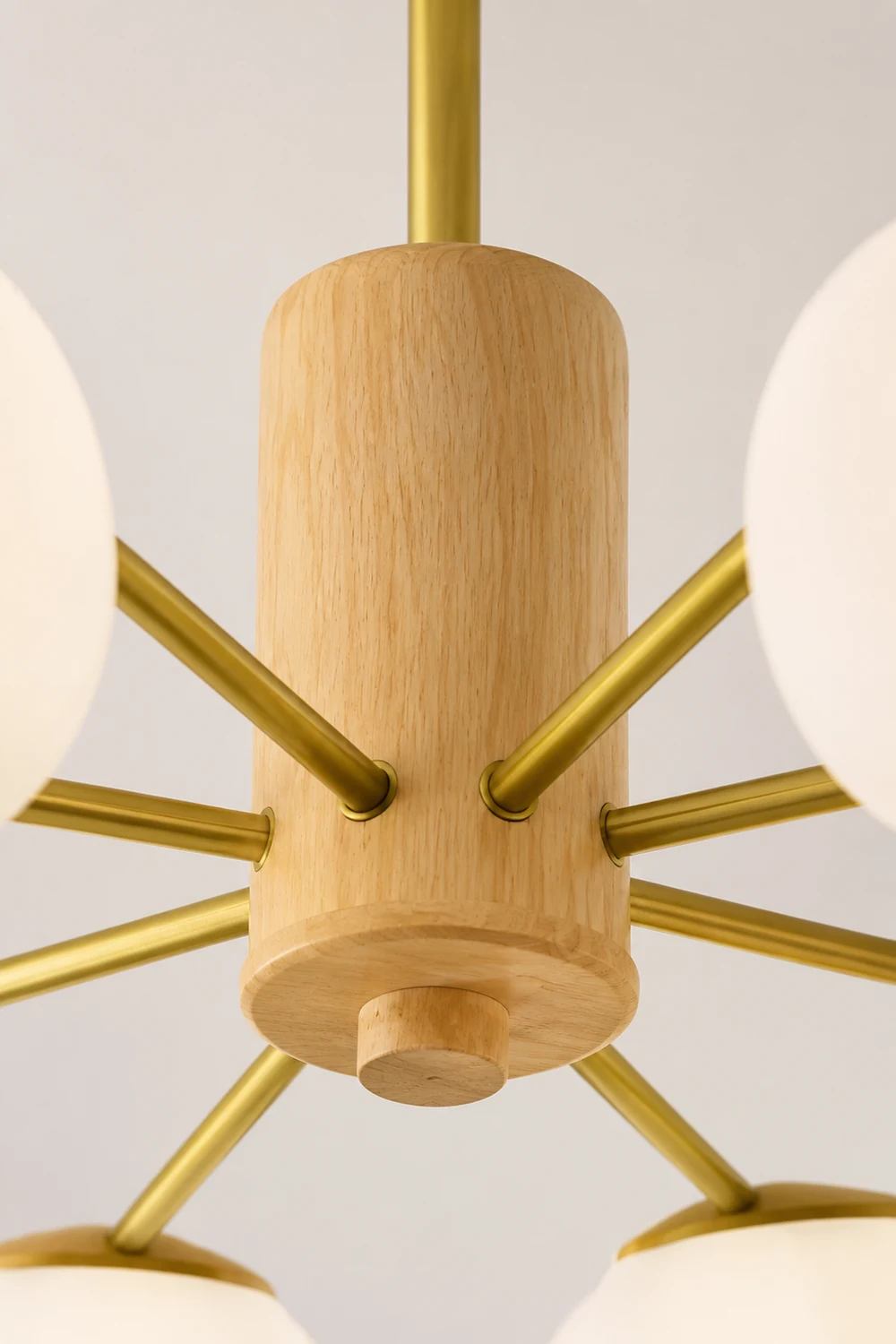 Wooden Cotton Balls Chandelier - Lumpaz