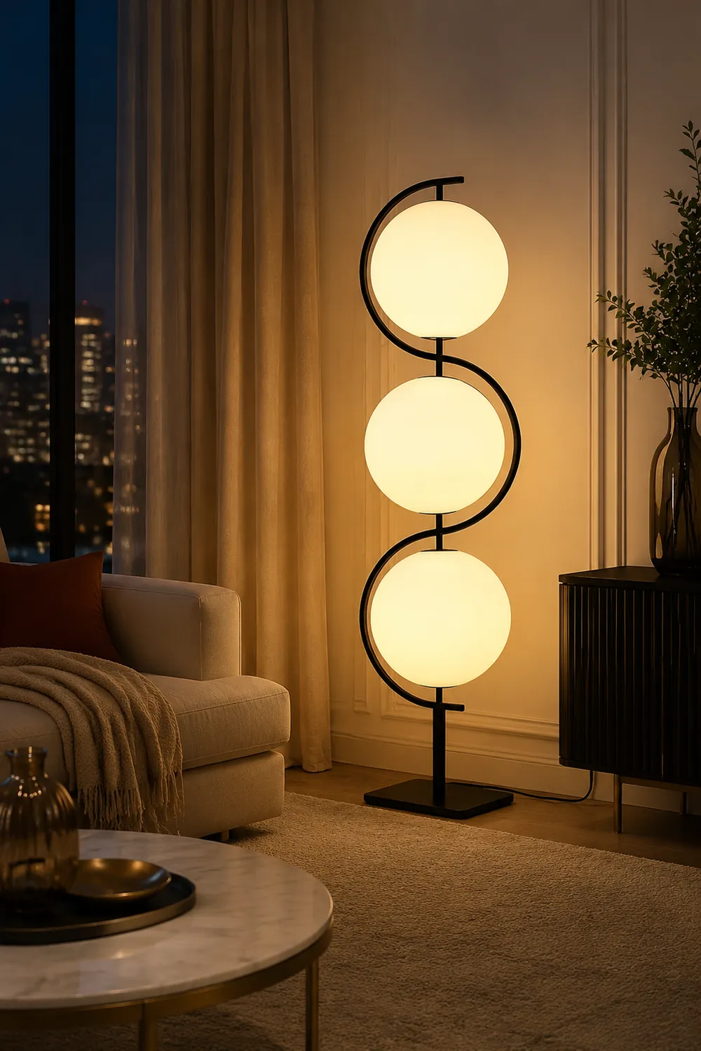 Triple Balls Floor Lamp - Lumpaz
