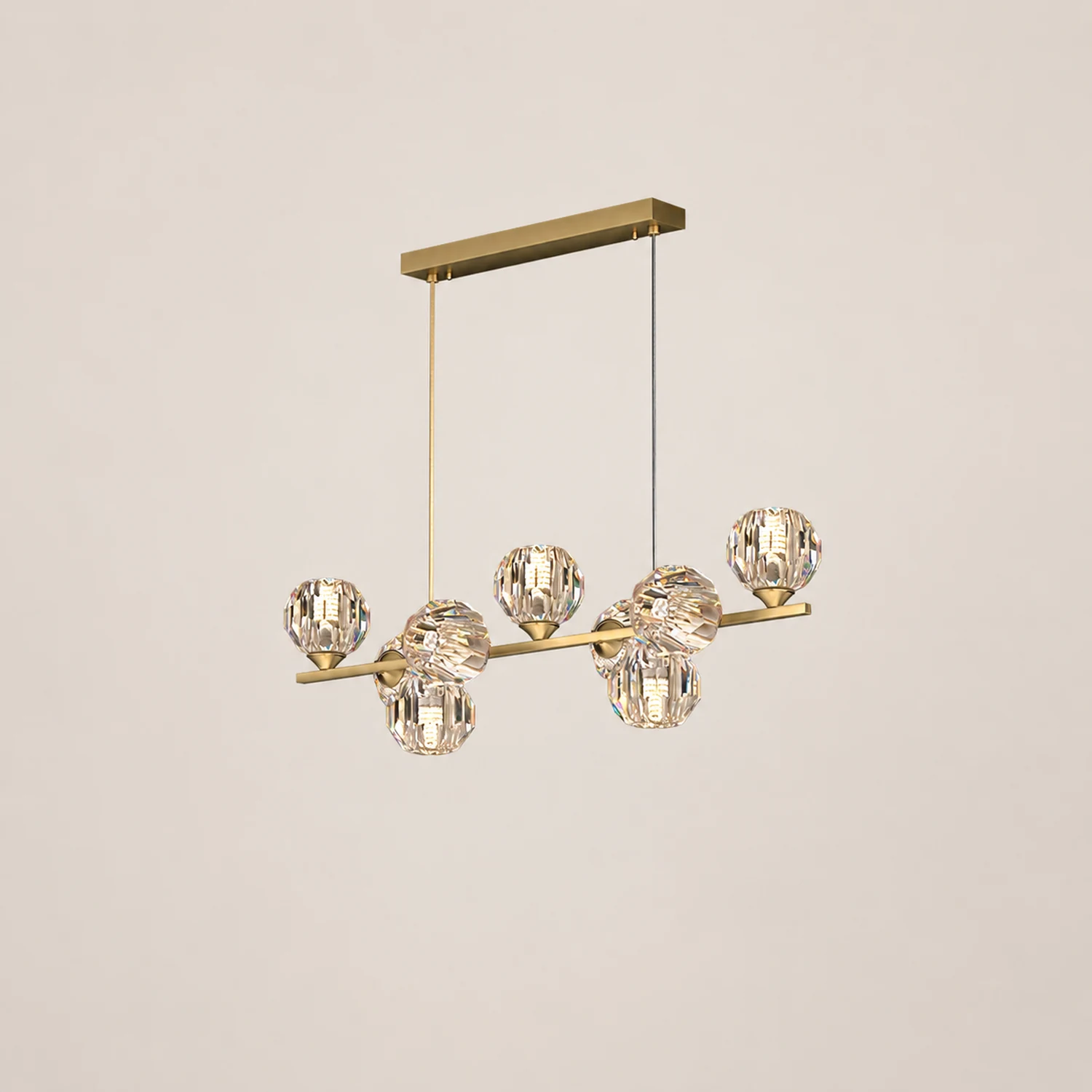 Crystal Glass Ball Chandelier - Lumpaz