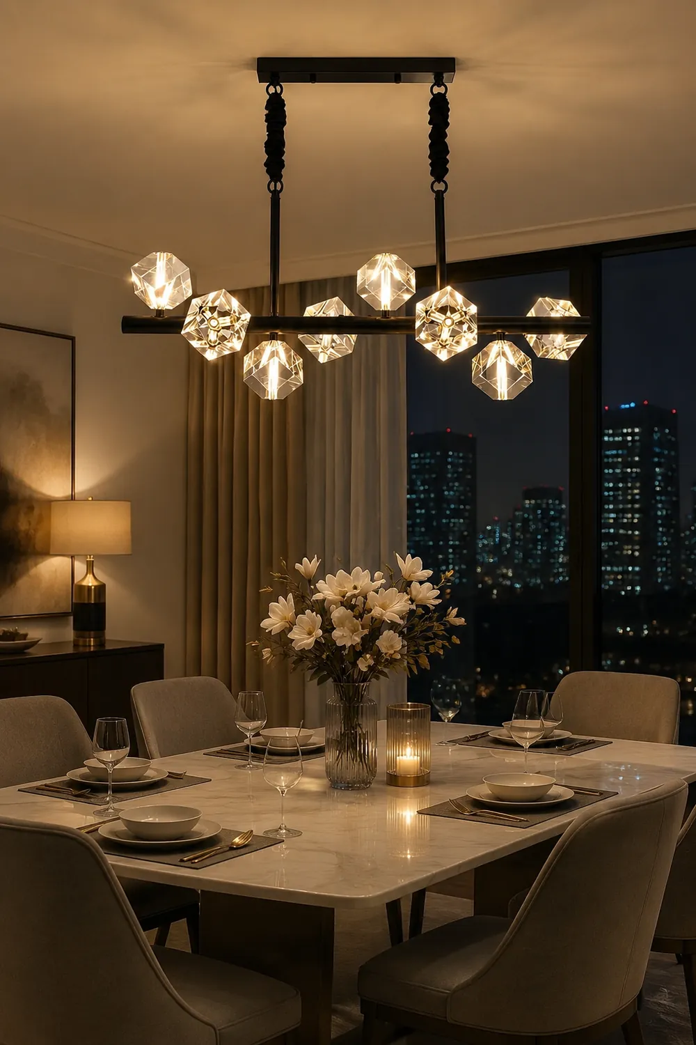 Takku Crystal Chandelier - Lumpaz