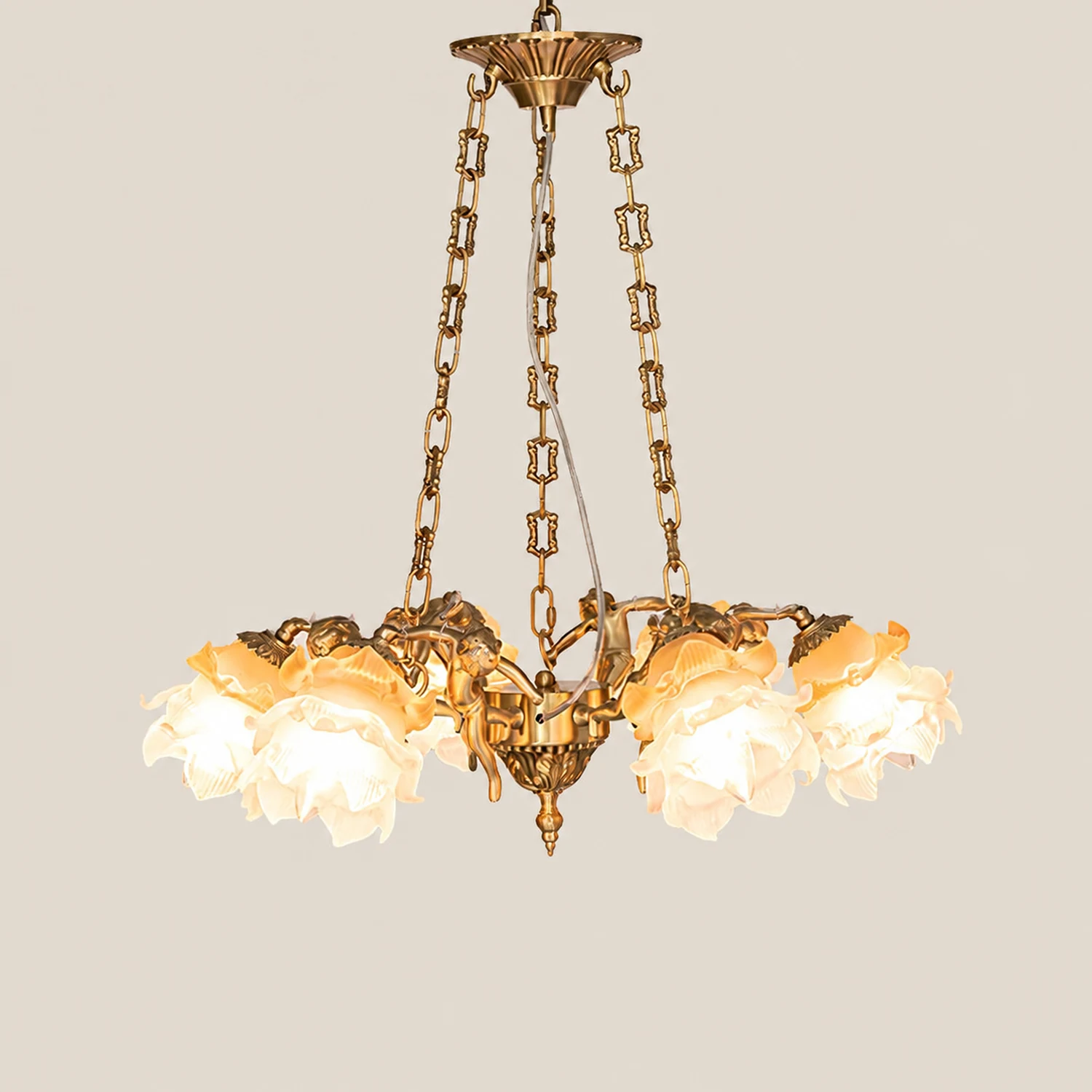 Putti Statuettes Brass Suspension - Lumpaz