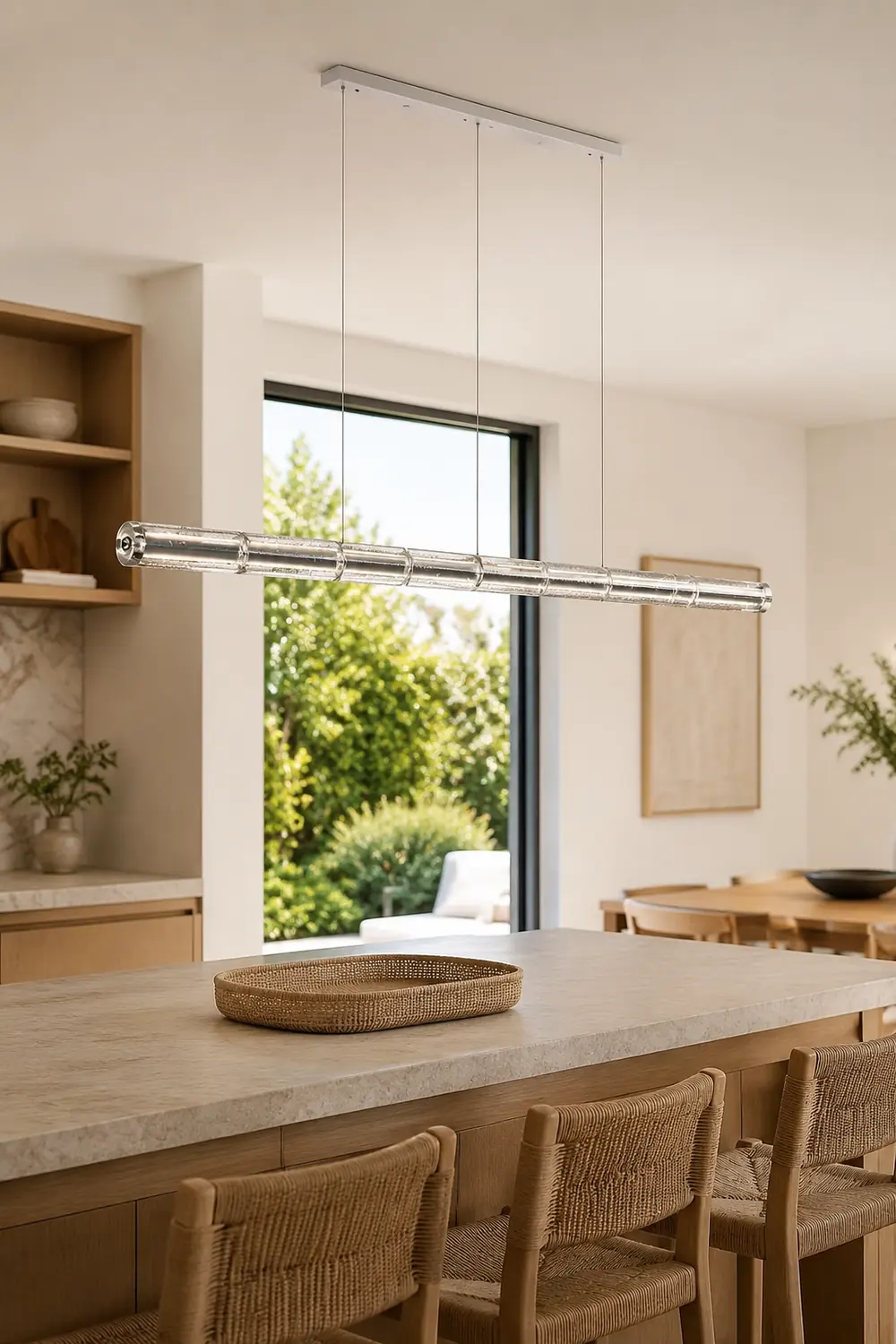 Mcdade Segmented Glass Chandelier - Lumpaz