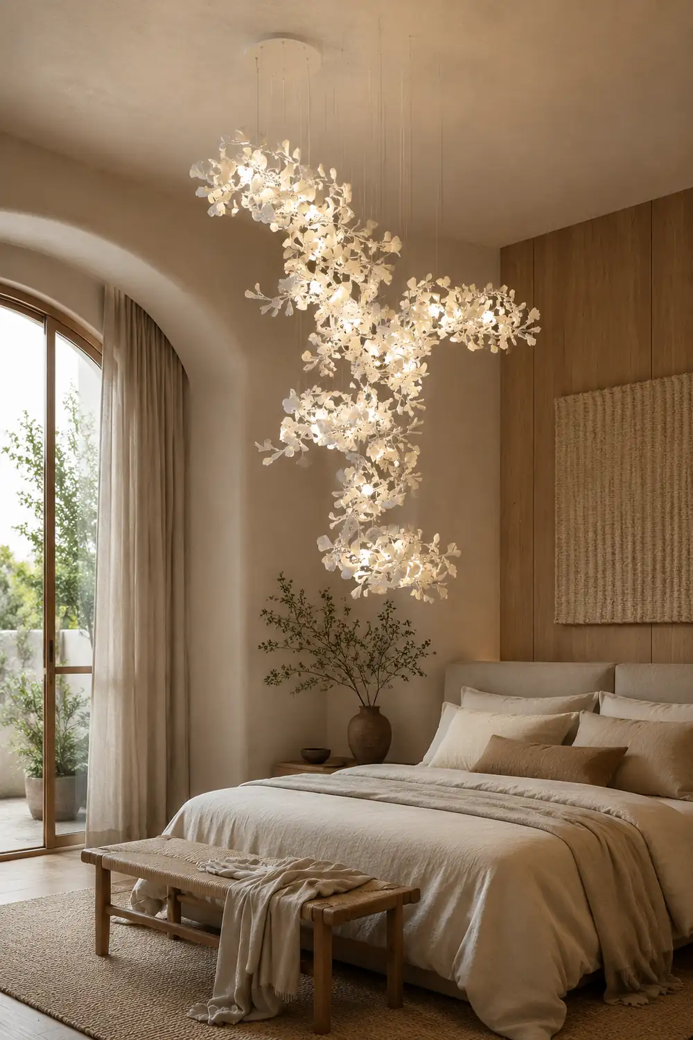 Gingko Combination Chandelier - Lumpaz