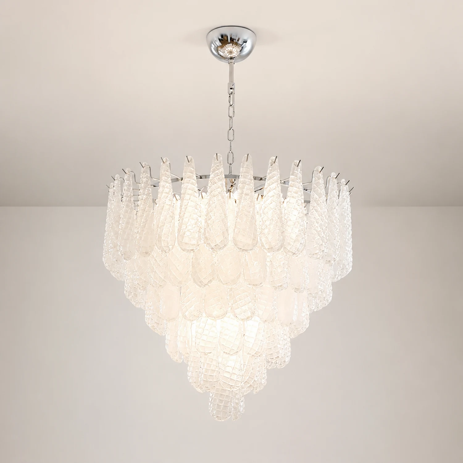 Grid Glass Waterfall Chandelier - Lumpaz