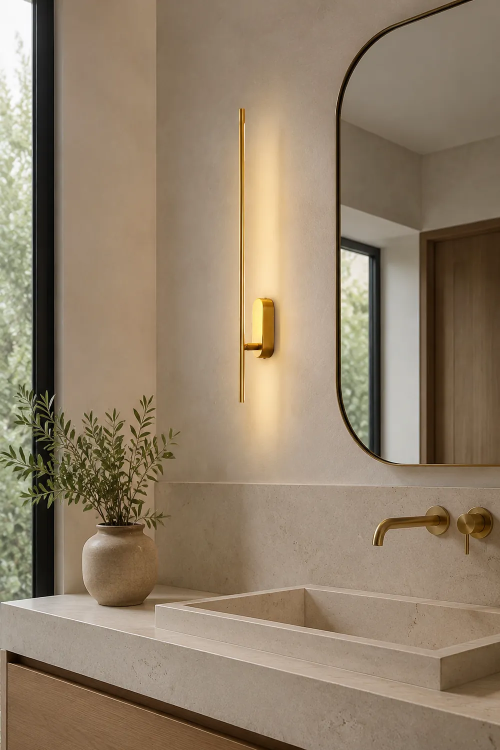 Stick Shaped Metal Sconce - Lumpaz