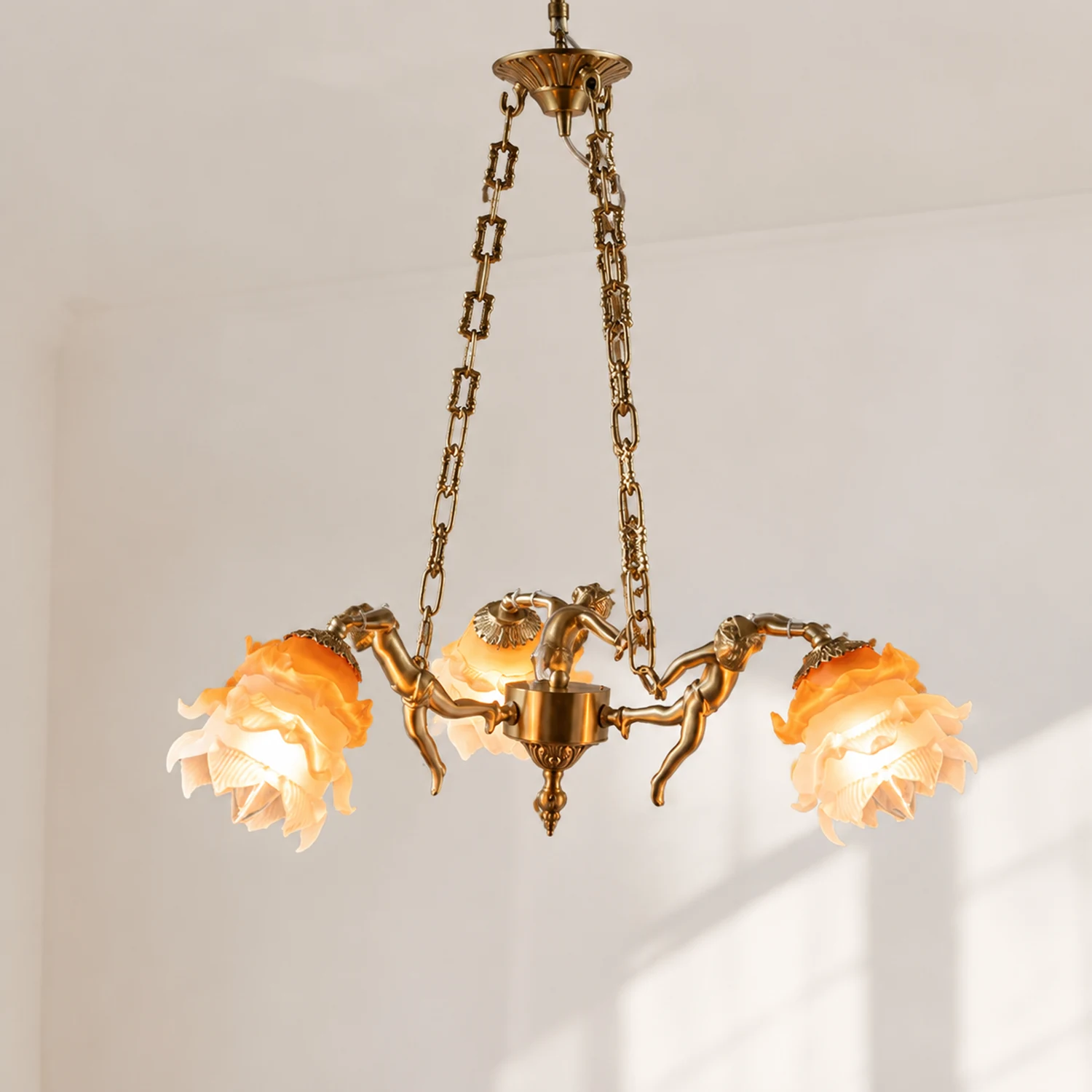 Putti Statuettes Brass Suspension - Lumpaz