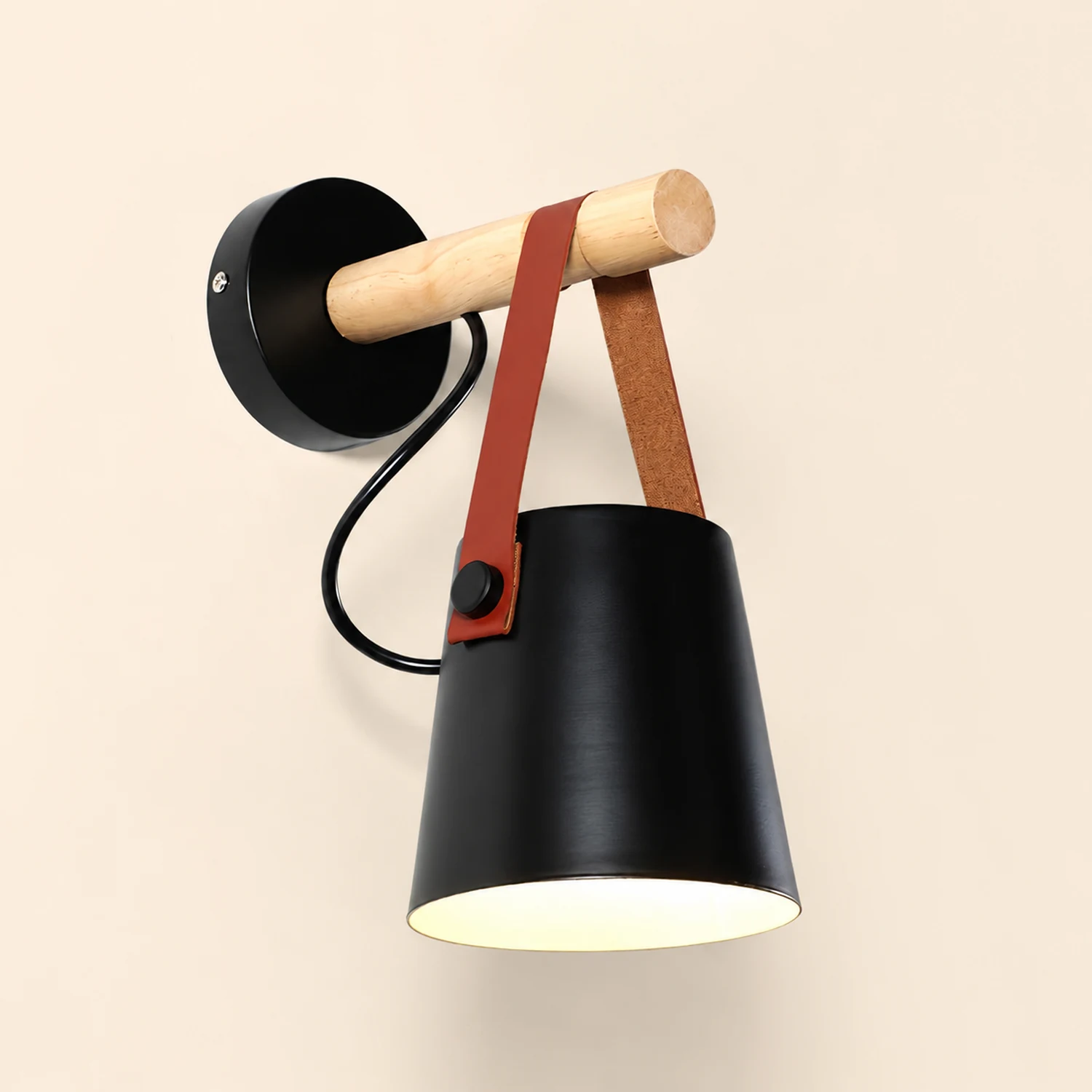 Wooden Conical Wall Light - Lumpaz