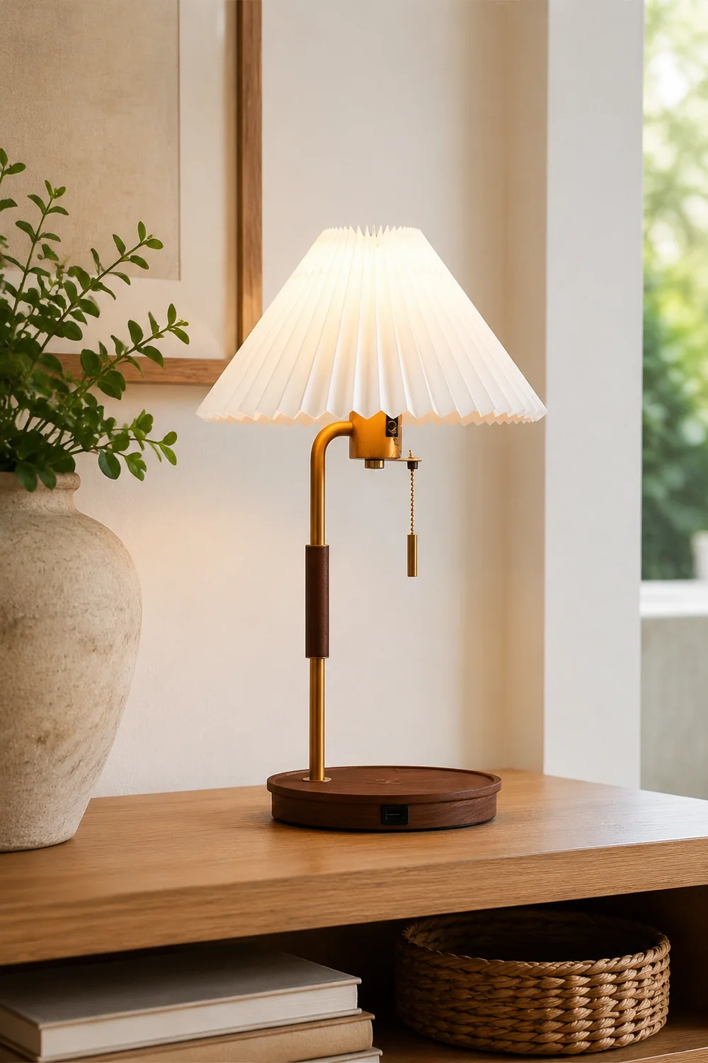 Wooden Retro Table Lamp - Lumpaz