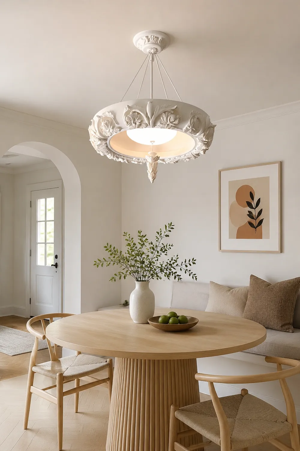 Artistic Carved Plaster Chandelier - Lumpaz
