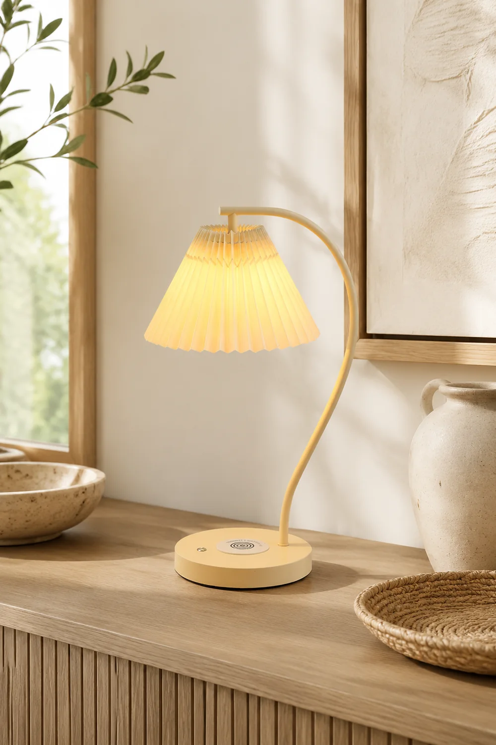 Crescini Pleated Table Lamp - Lumpaz