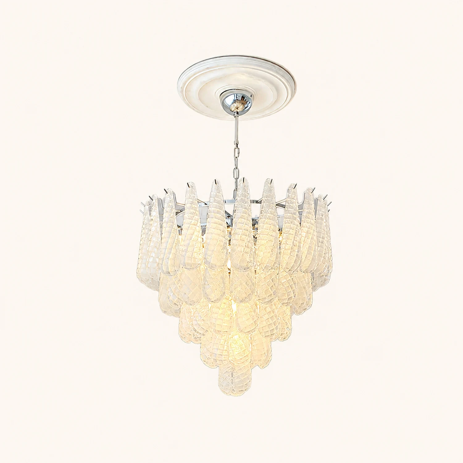 Grid Glass Waterfall Chandelier - Lumpaz